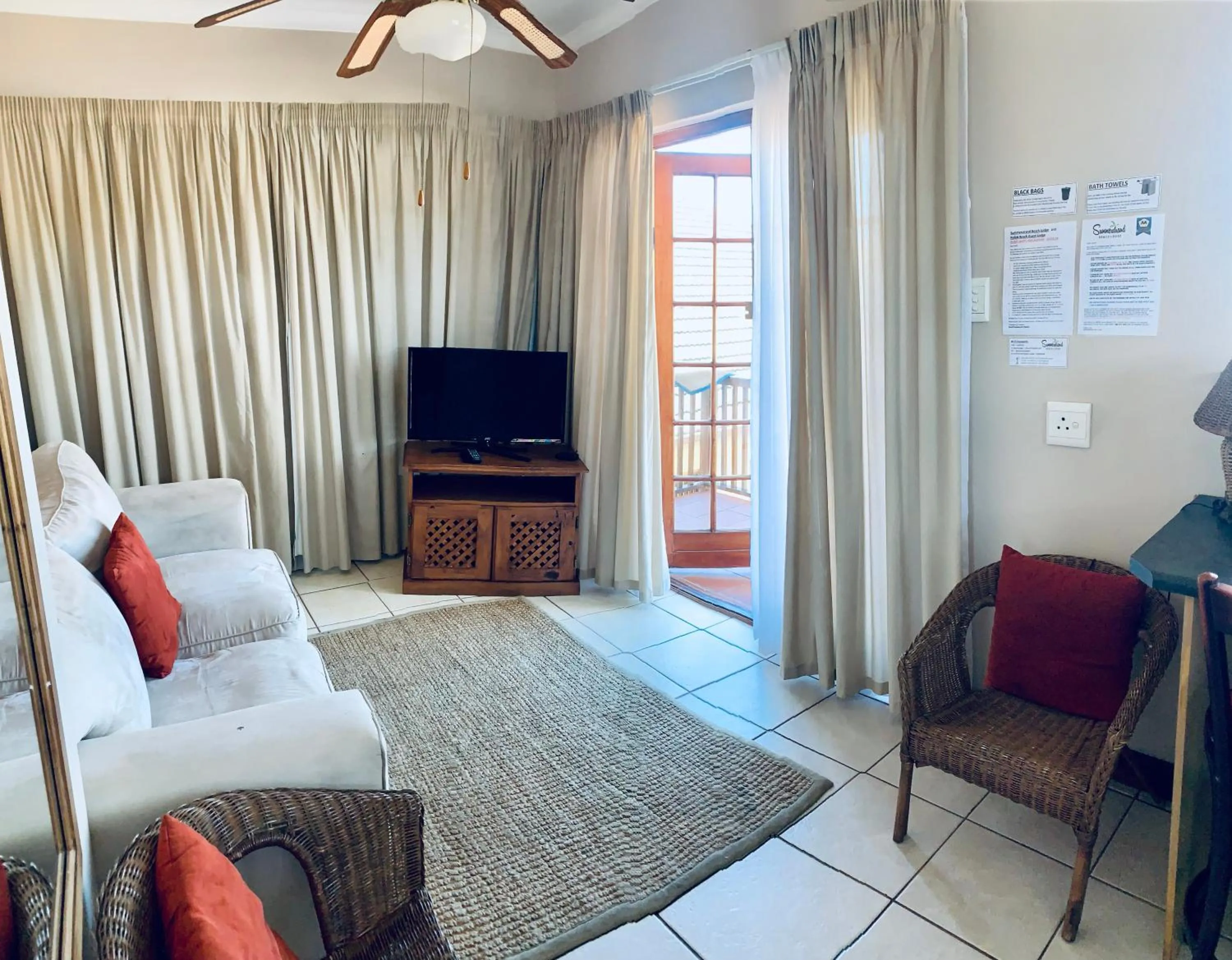 Living room in Summerstrand Beach Lodge