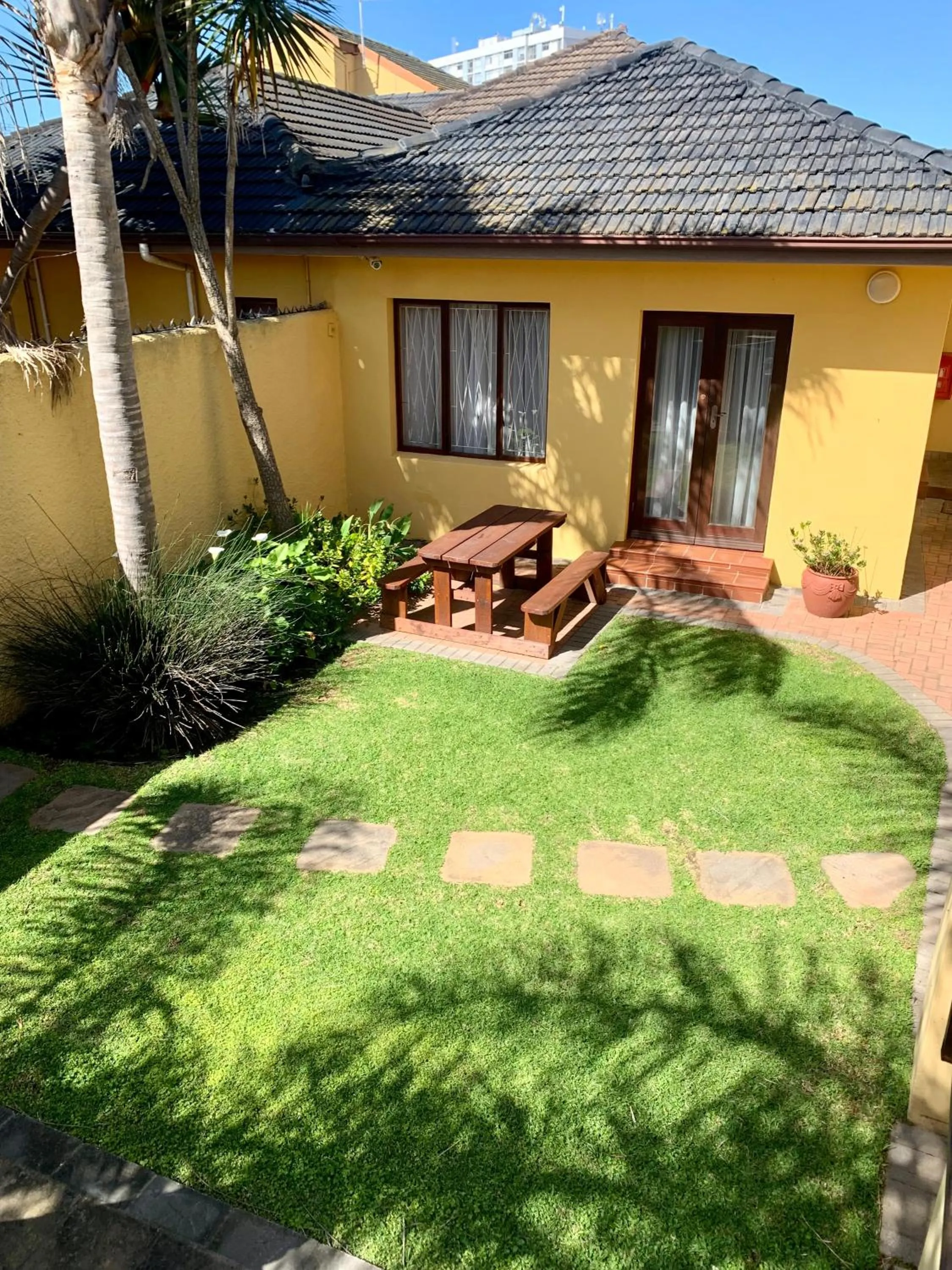 Garden view in Summerstrand Beach Lodge