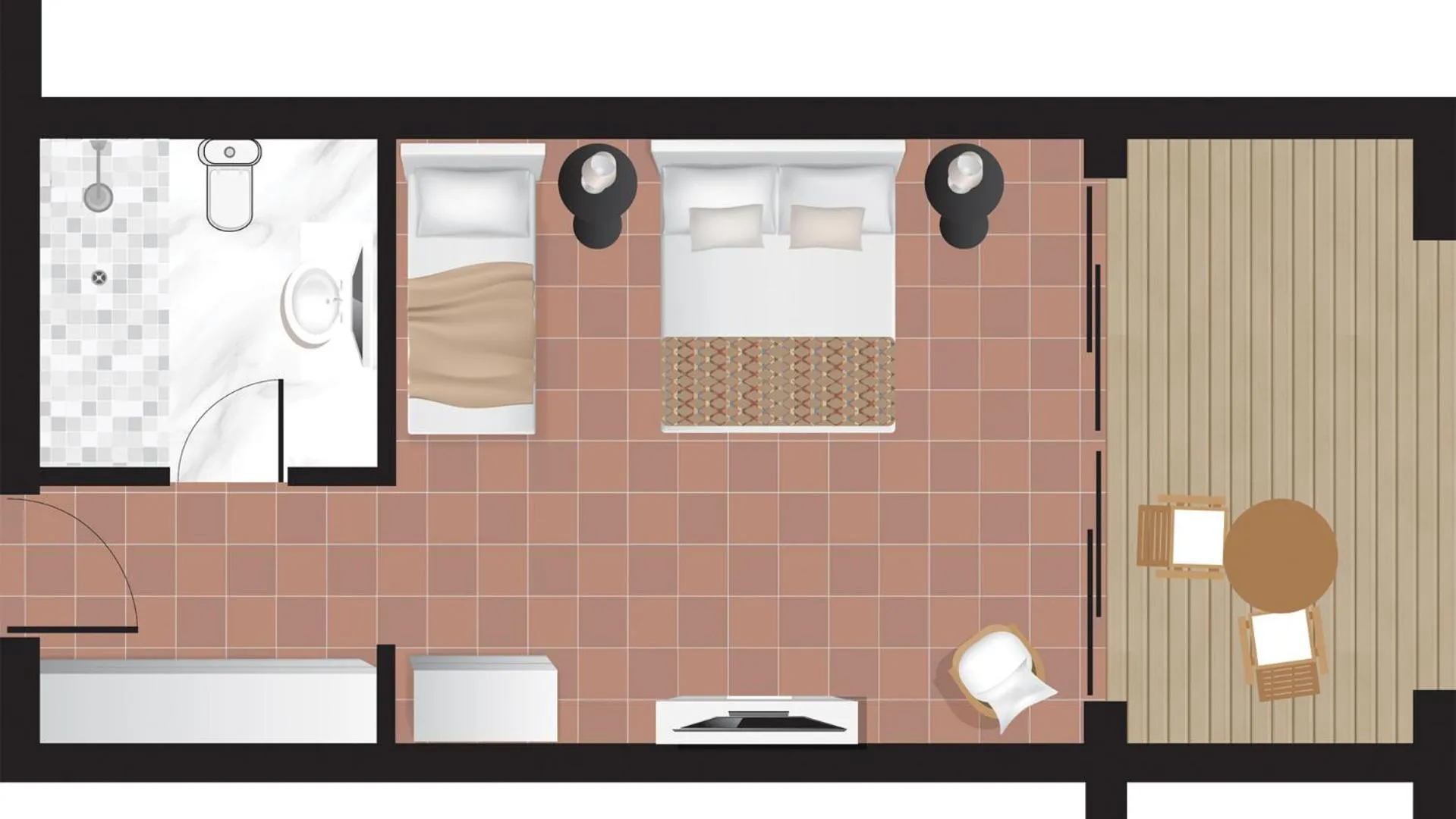 Floor plan in Grecotel Casa Marron