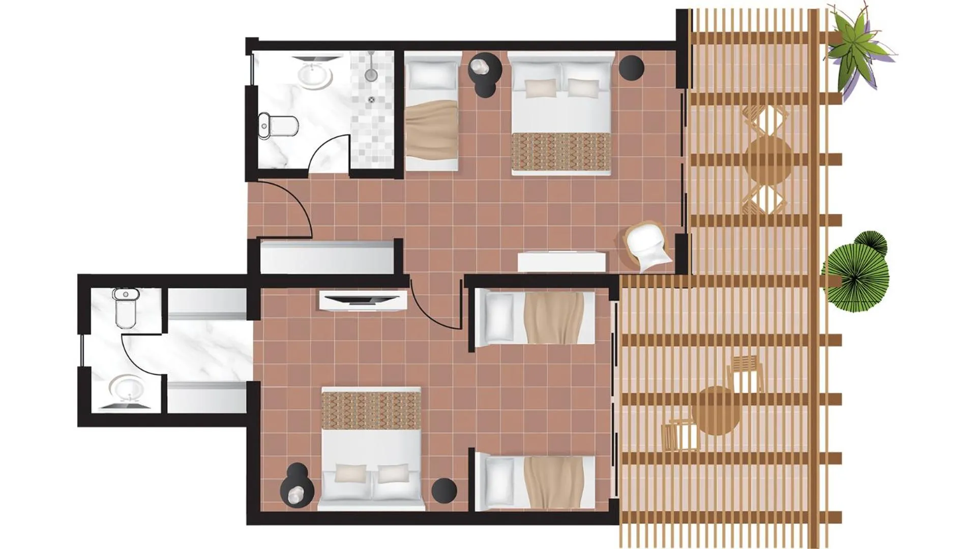 Floor plan in Grecotel Casa Marron