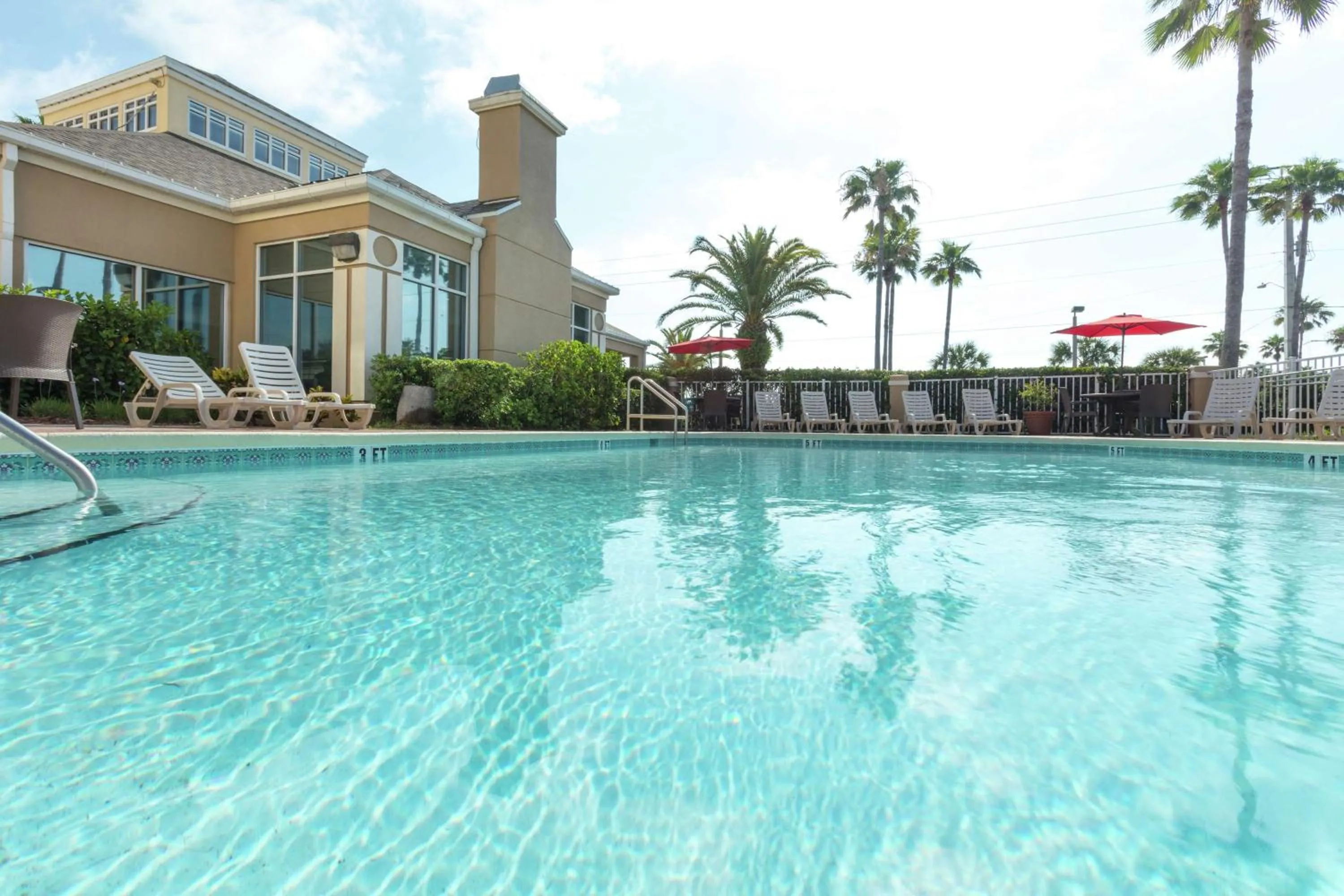 Pool view in Hilton Garden Inn Saint Augustine Beach