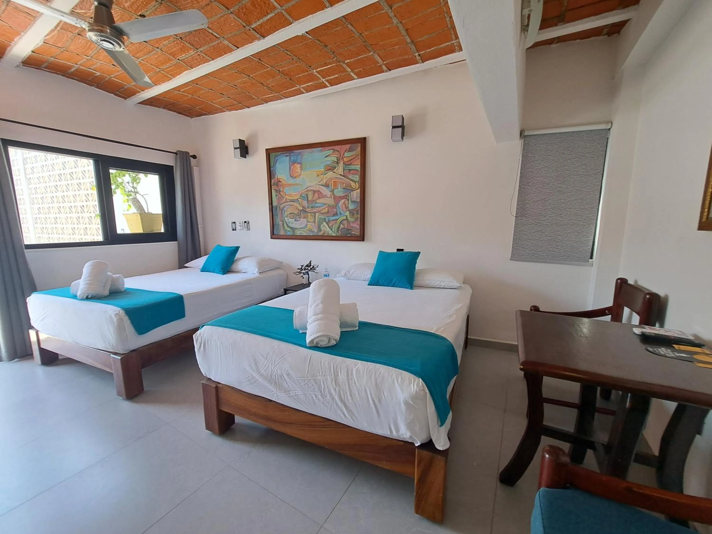 Bedroom, Bed in Hotel Diamante Sayulita