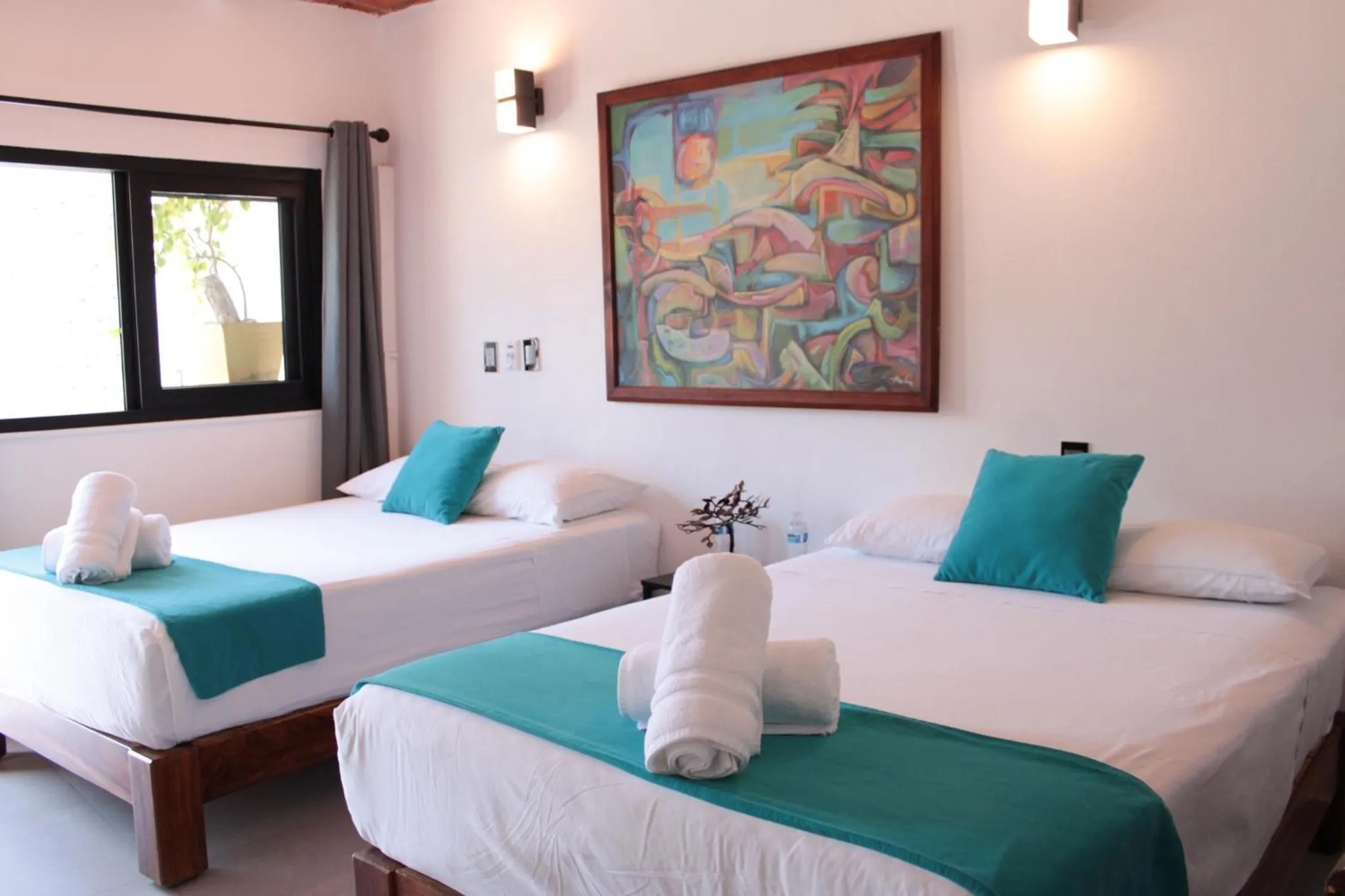 Bedroom, Bed in Hotel Diamante Sayulita