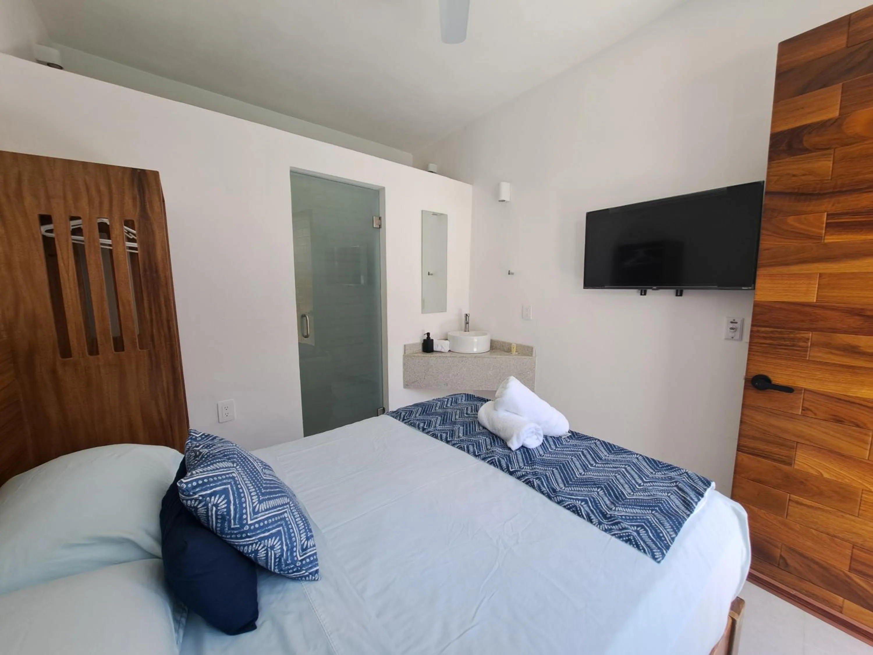 Bed in Hotel Diamante Sayulita