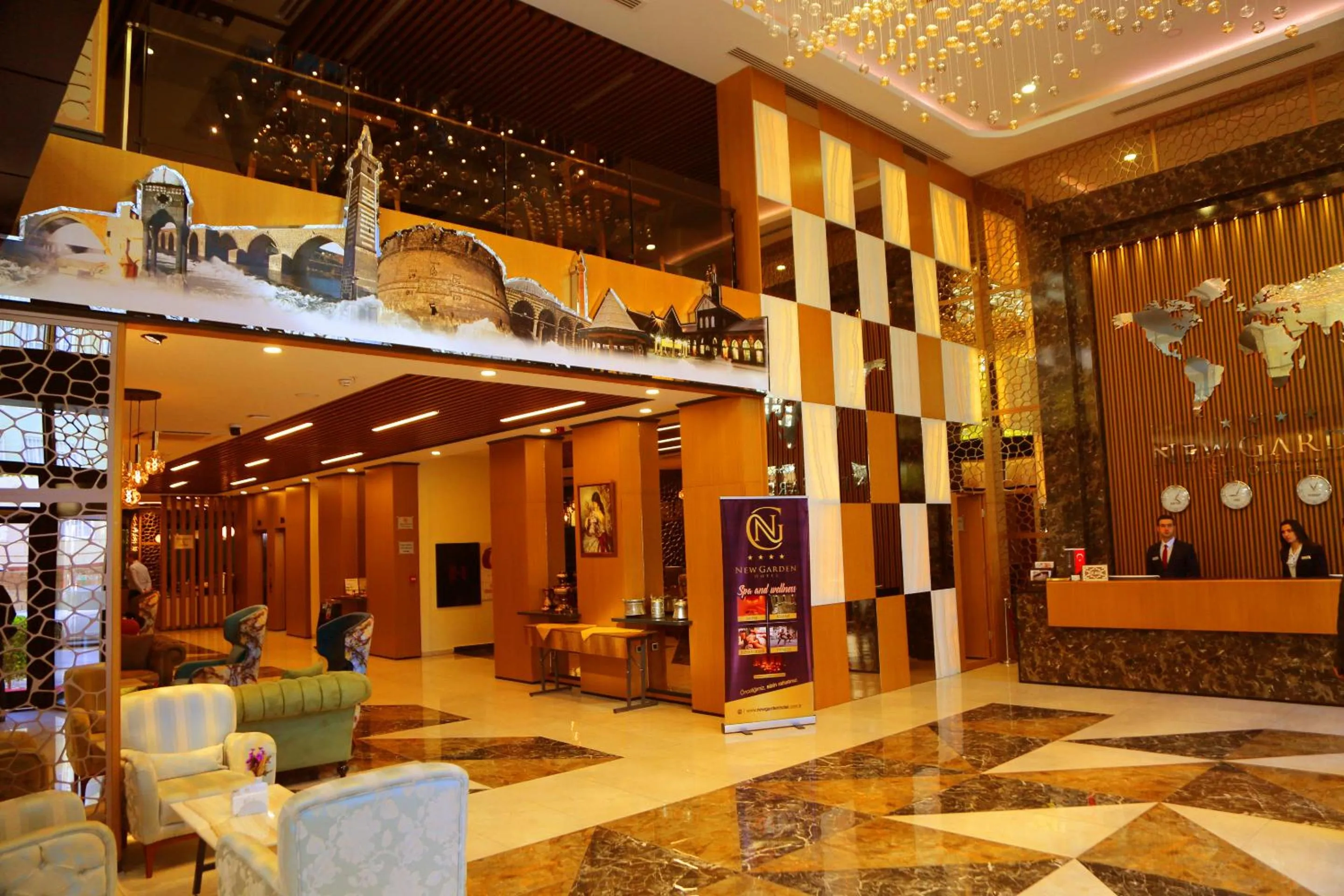 Lobby or reception in New Garden Hotel