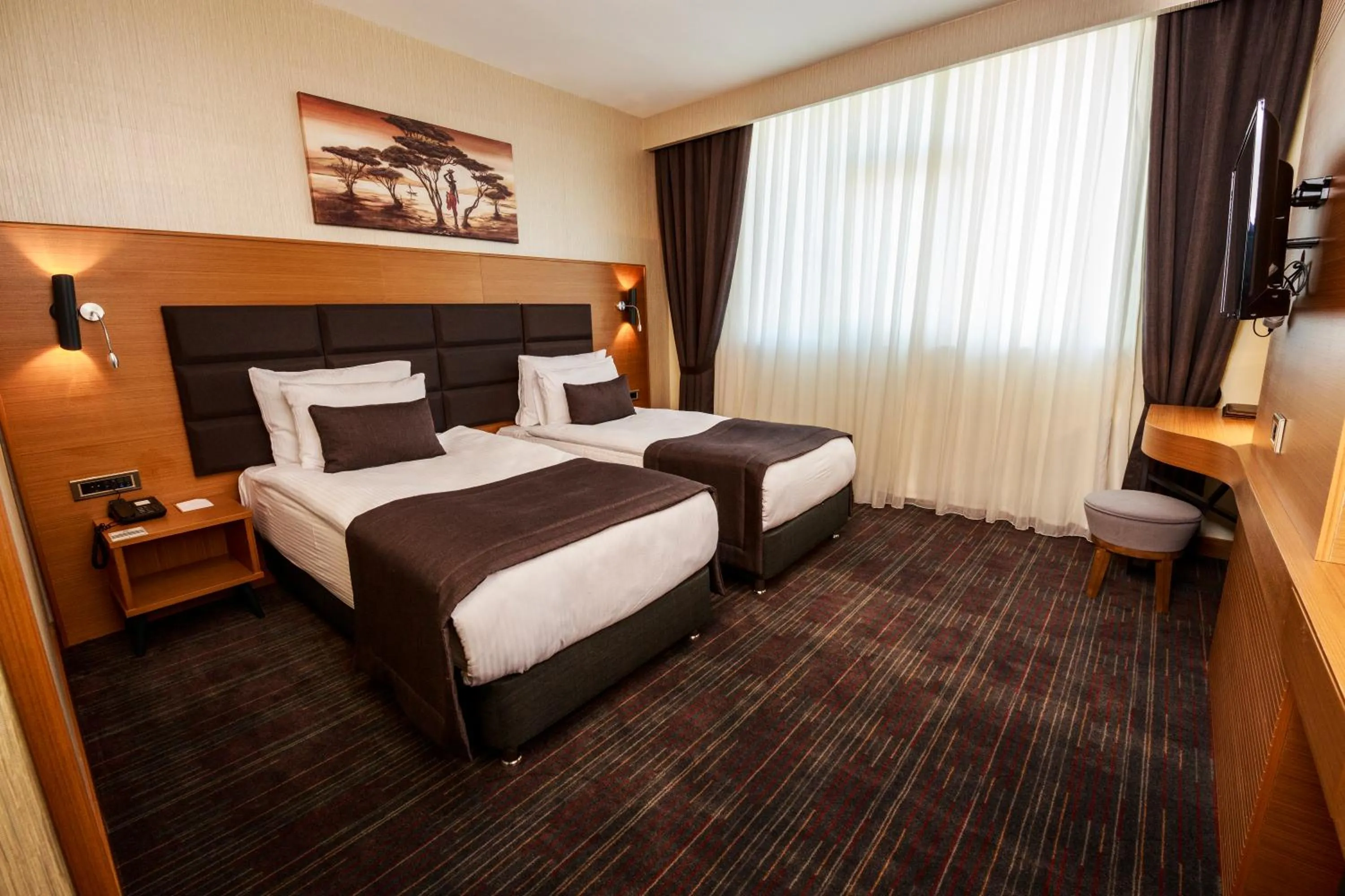 Bed in New Garden Hotel