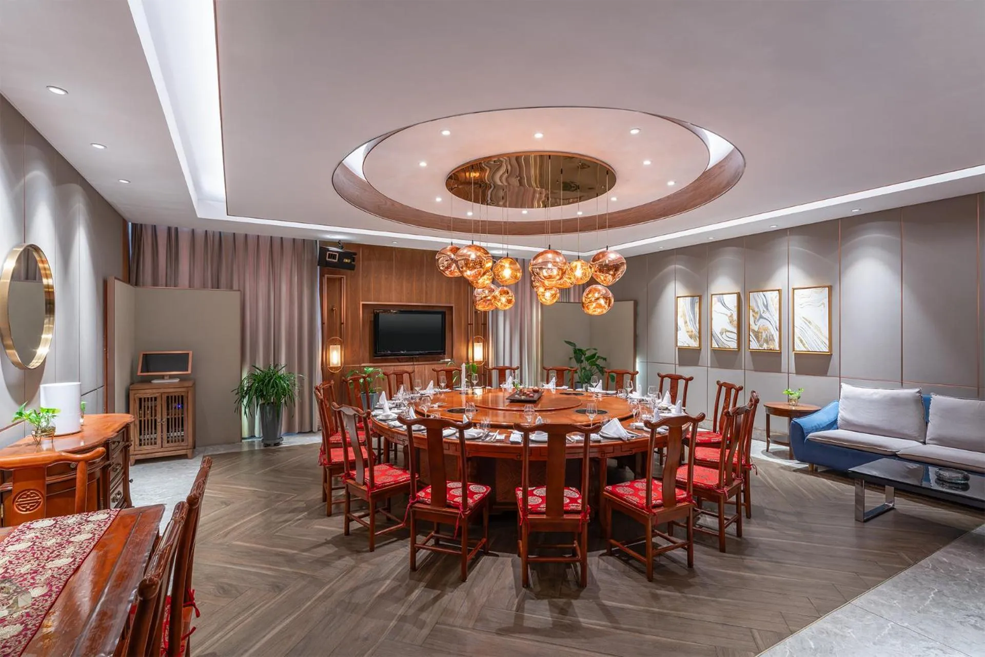Dining area in Holiday Inn Express Yinchuan Downtown by IHG
