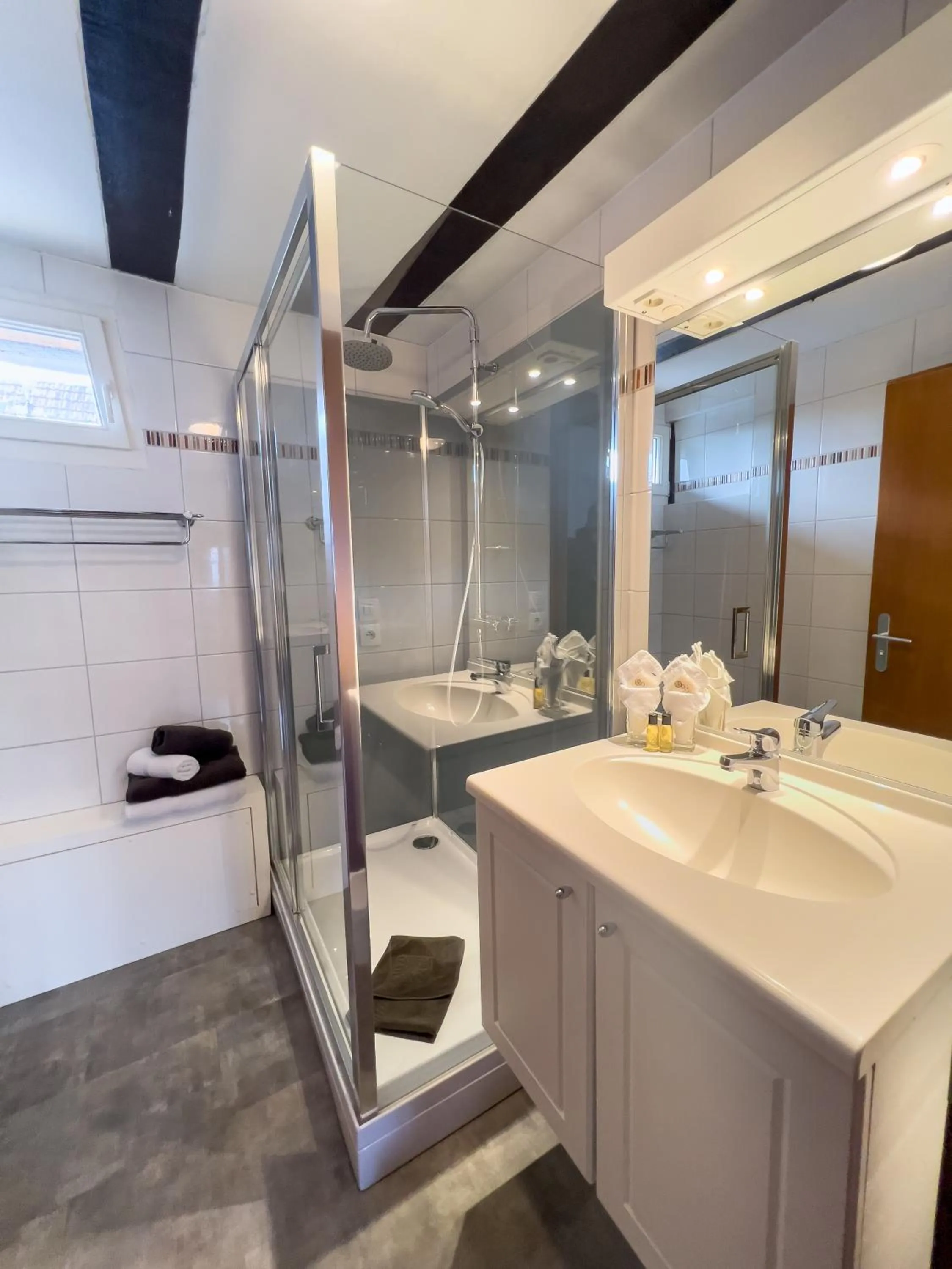 Shower in Gîtes et chambres d'hôtes Maison Ungerer