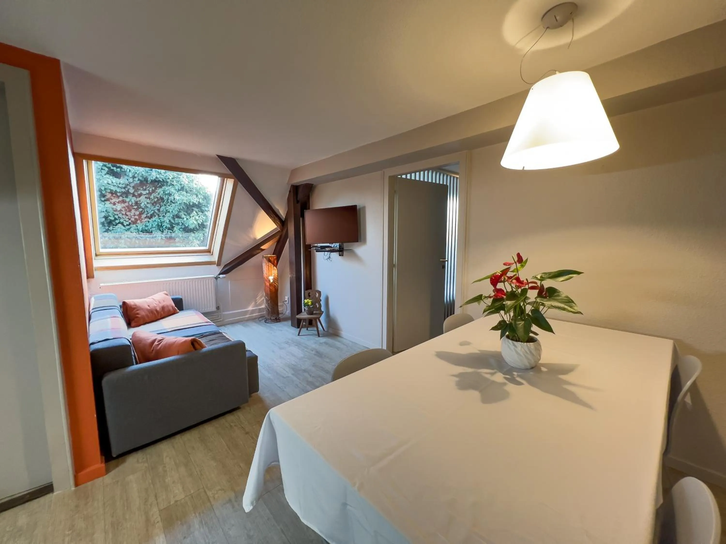 Bed in Gîtes et chambres d'hôtes Maison Ungerer