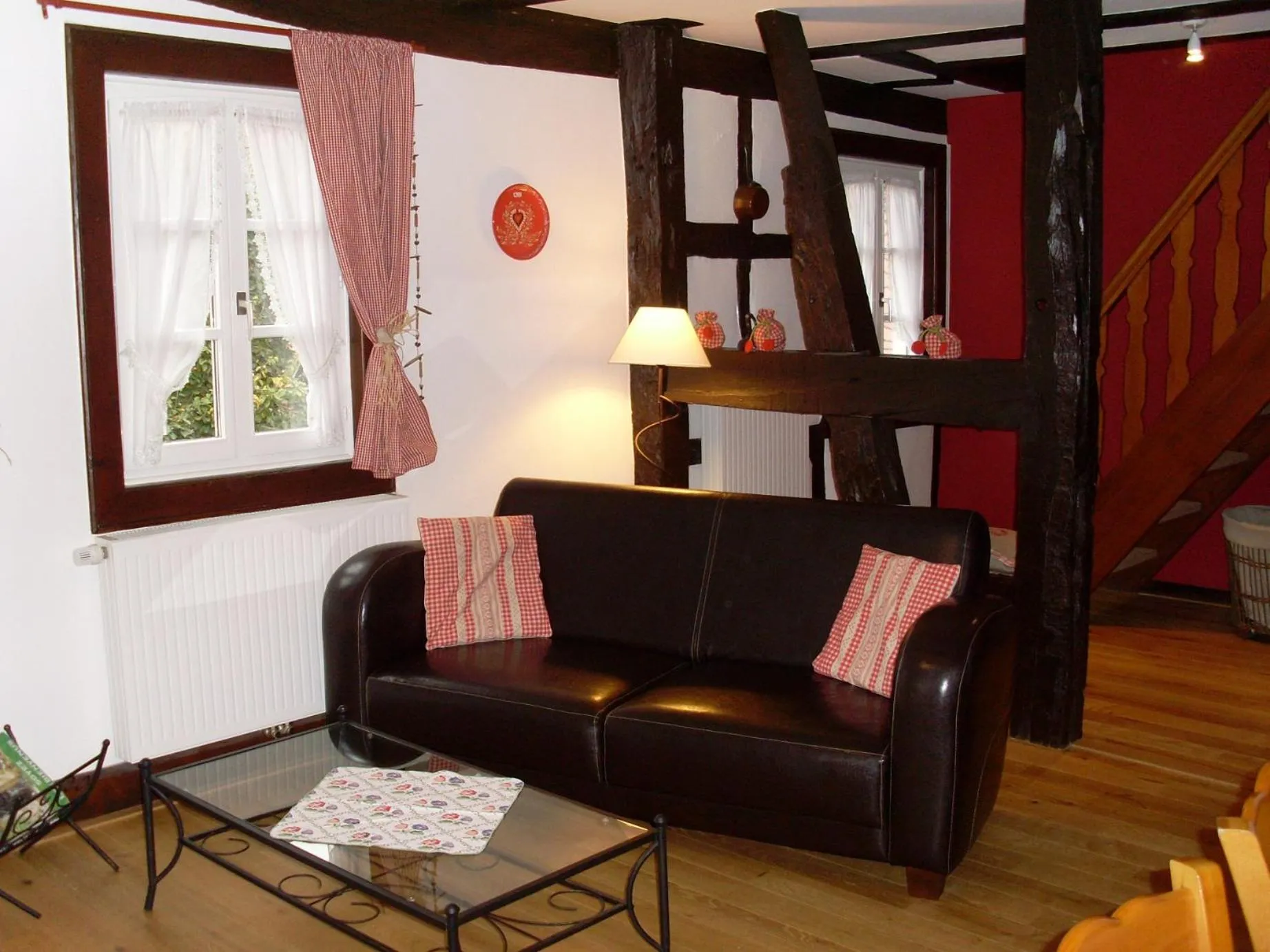 Seating area in Gîtes et chambres d'hôtes Maison Ungerer
