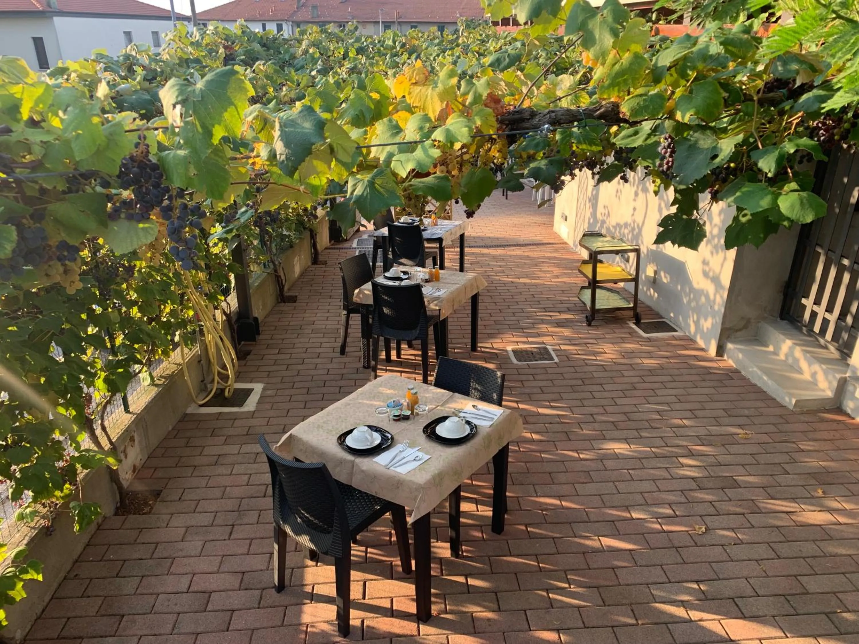 Patio in Bed & Breakfast Indi Thelar