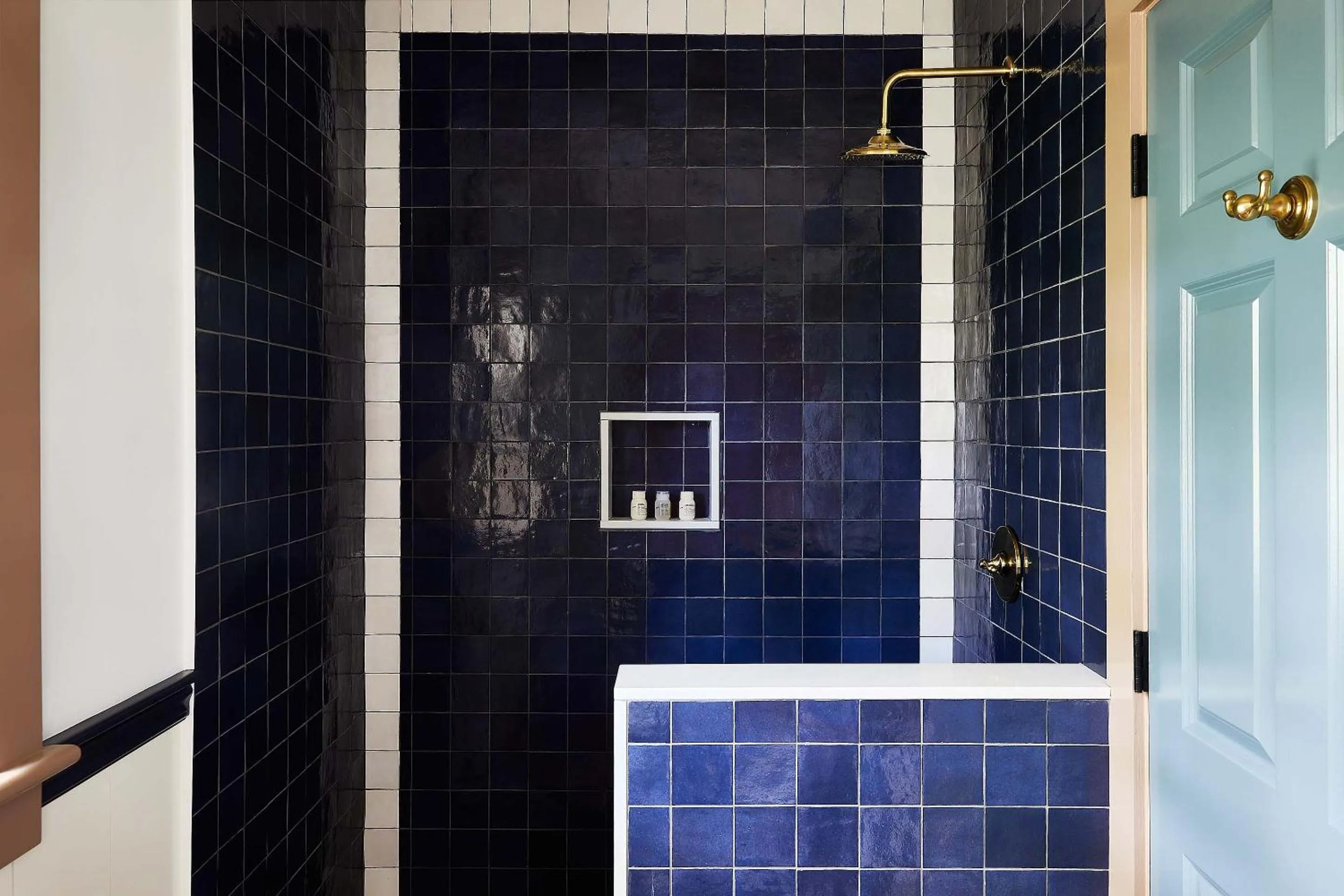 Shower in Blue Iris