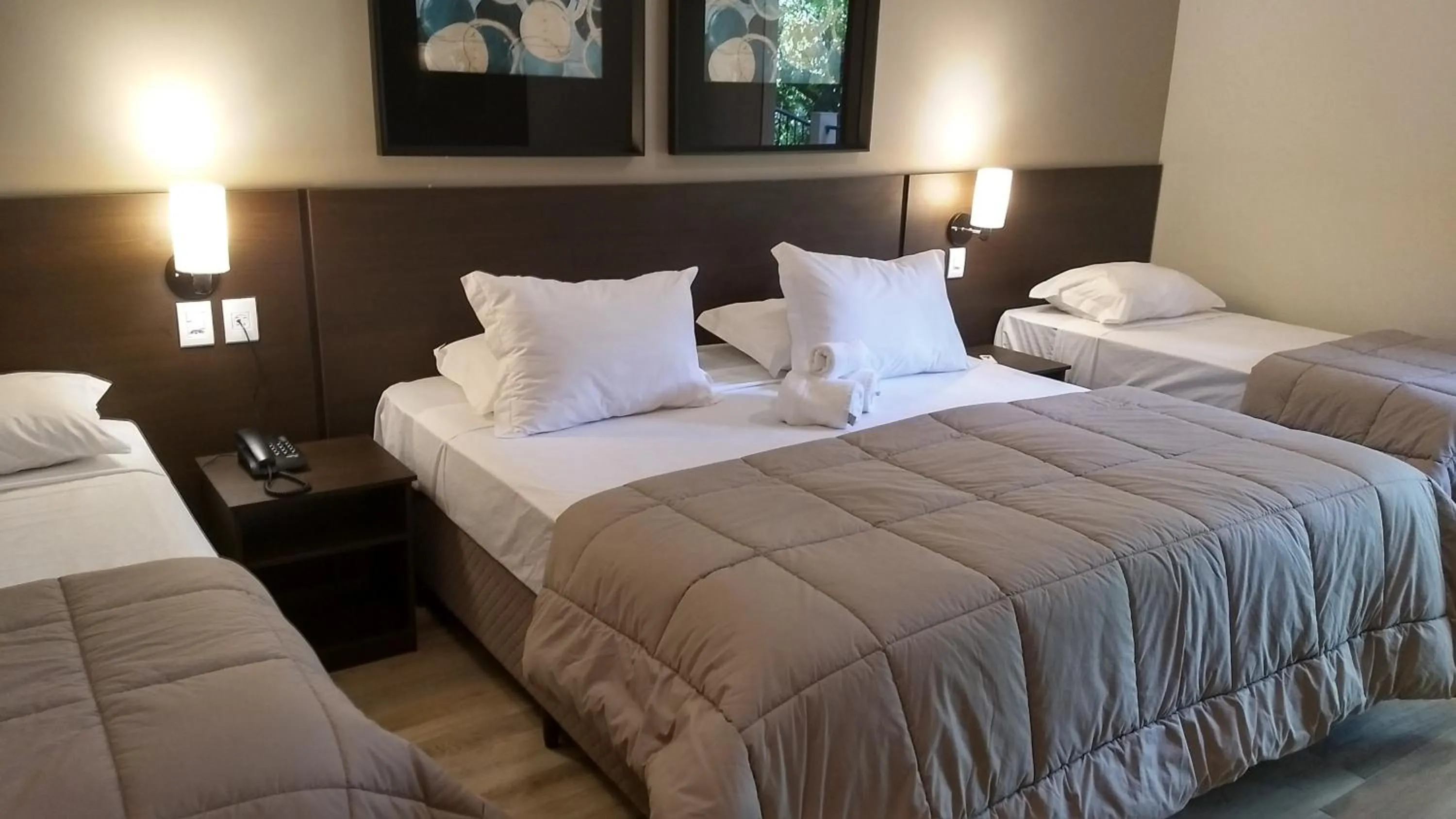 Bed in Hotel Fazenda Vista Alegre