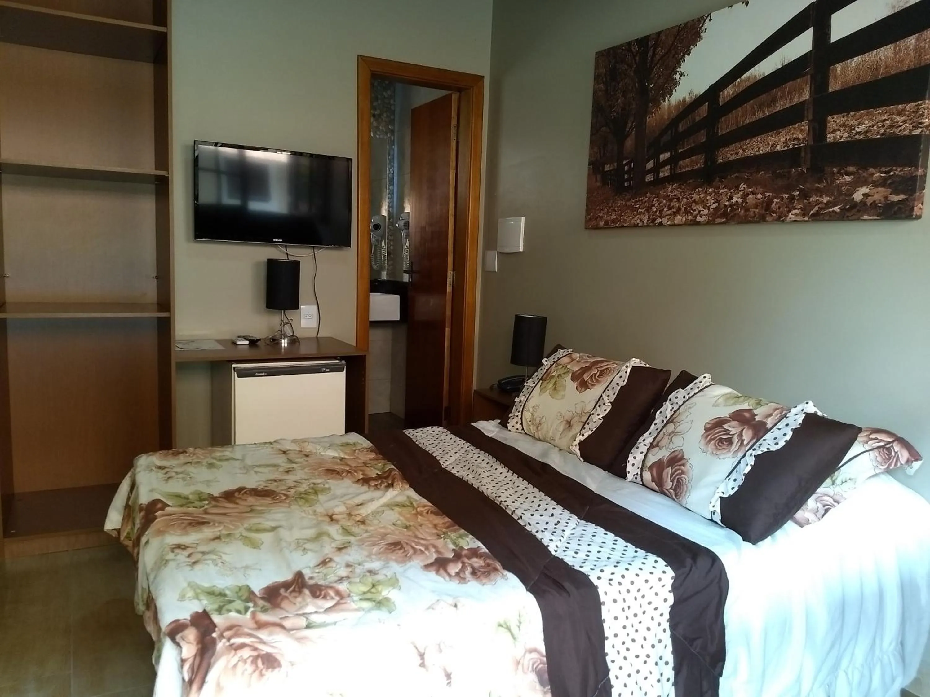 Bed in Hotel Fazenda Vista Alegre