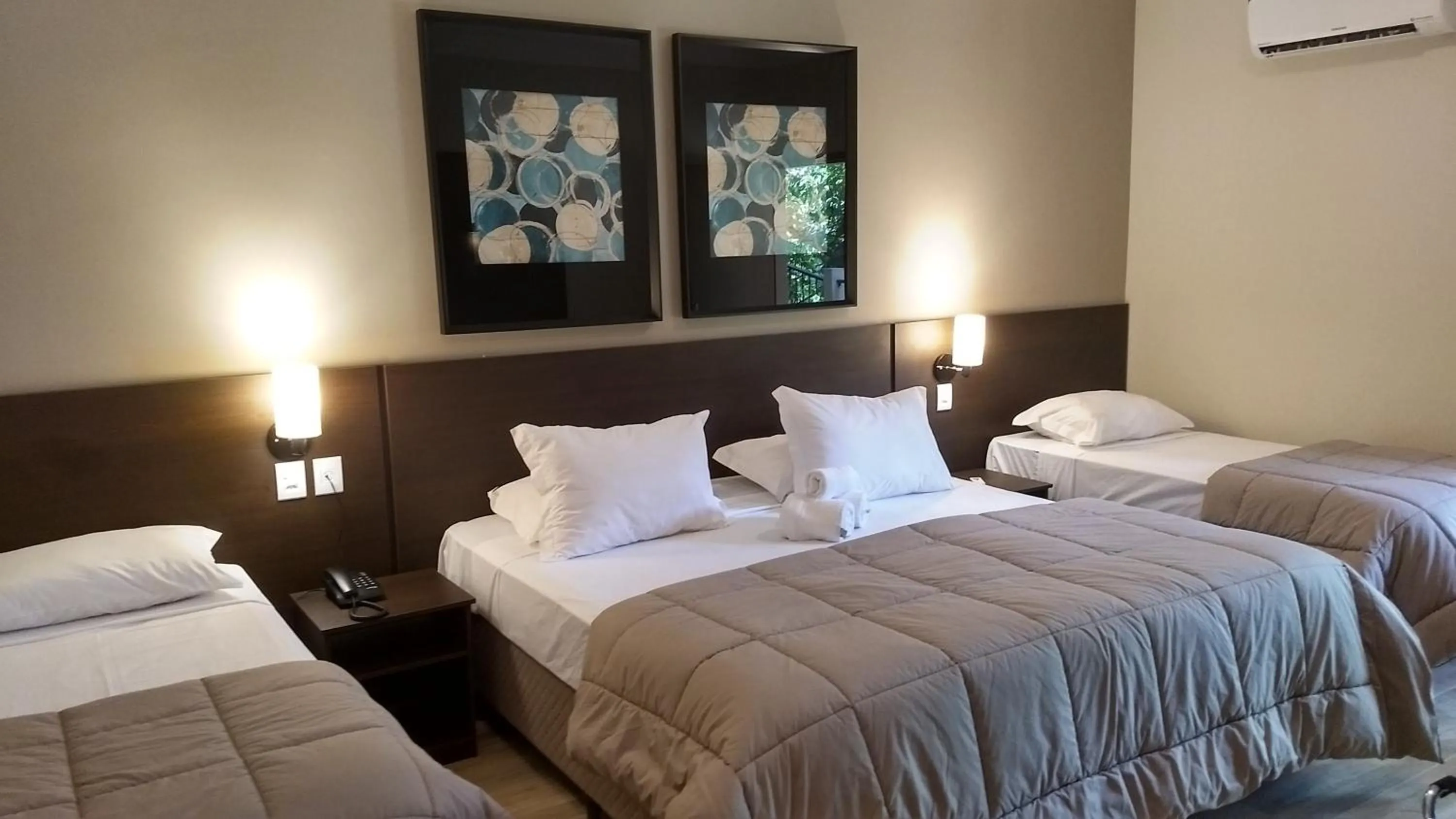 Bed in Hotel Fazenda Vista Alegre