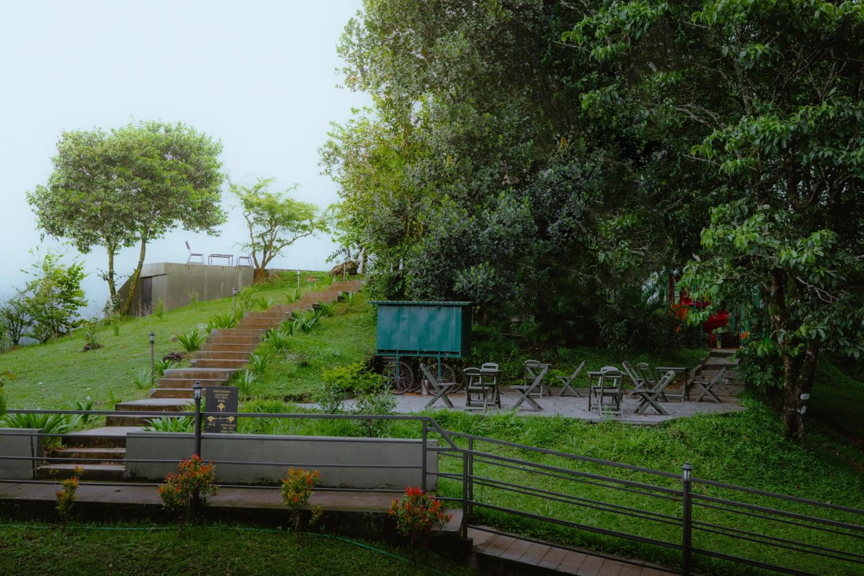 Garden in Haze and Kites Resort Munnar