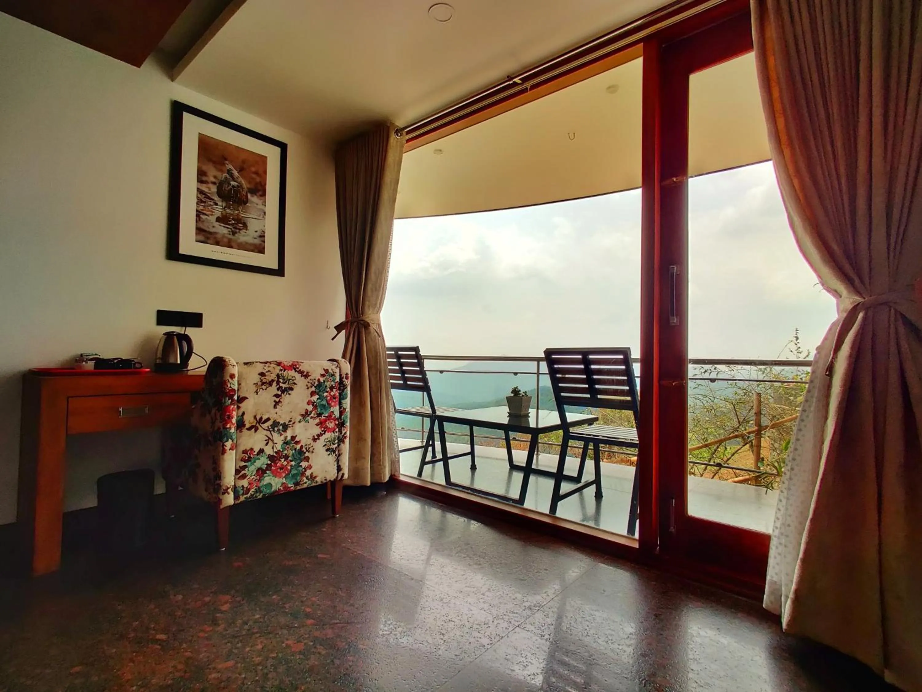 Balcony/Terrace in Haze and Kites Resort Munnar