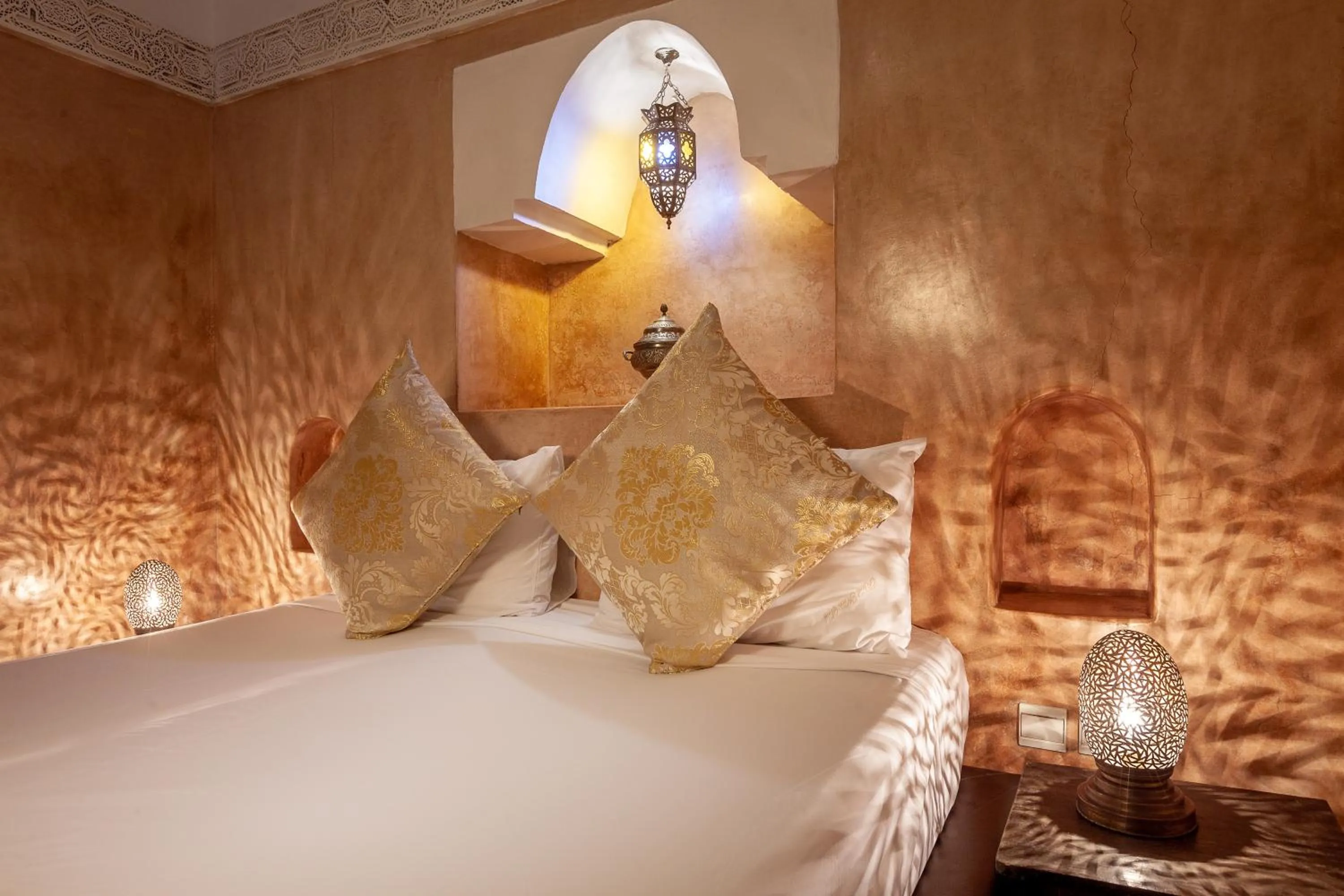 Decorative detail, Bed in Riad Kech Soul Boutique & Spa