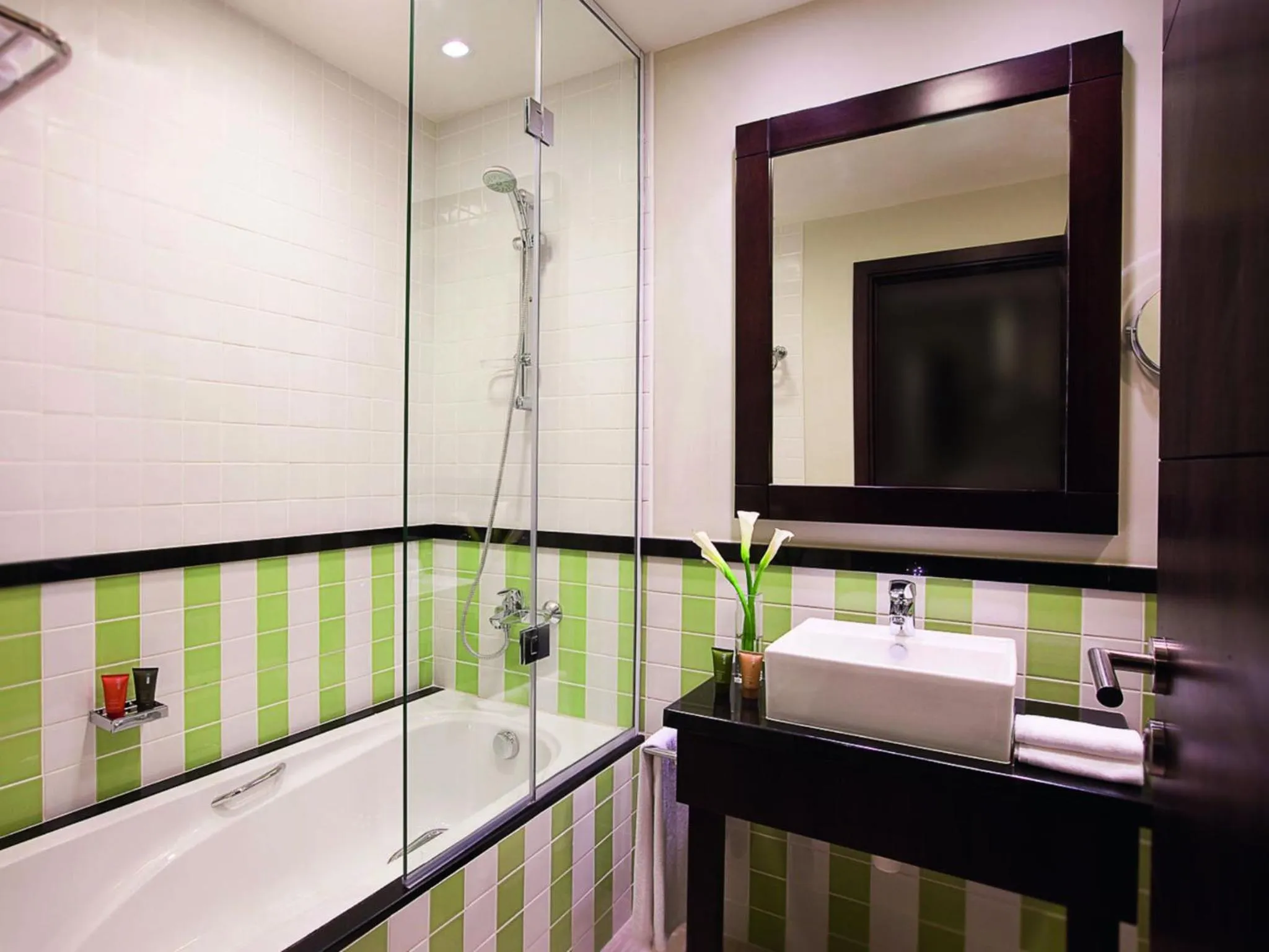 Bathroom in Mövenpick Hotel Apartments Al Mamzar Dubai