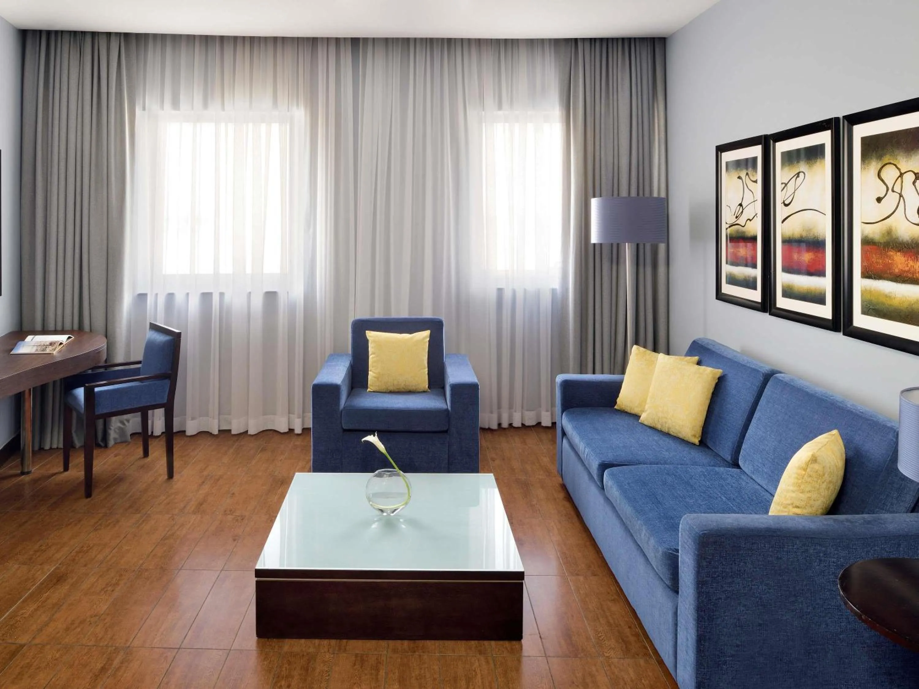 Bedroom in Mövenpick Hotel Apartments Al Mamzar Dubai