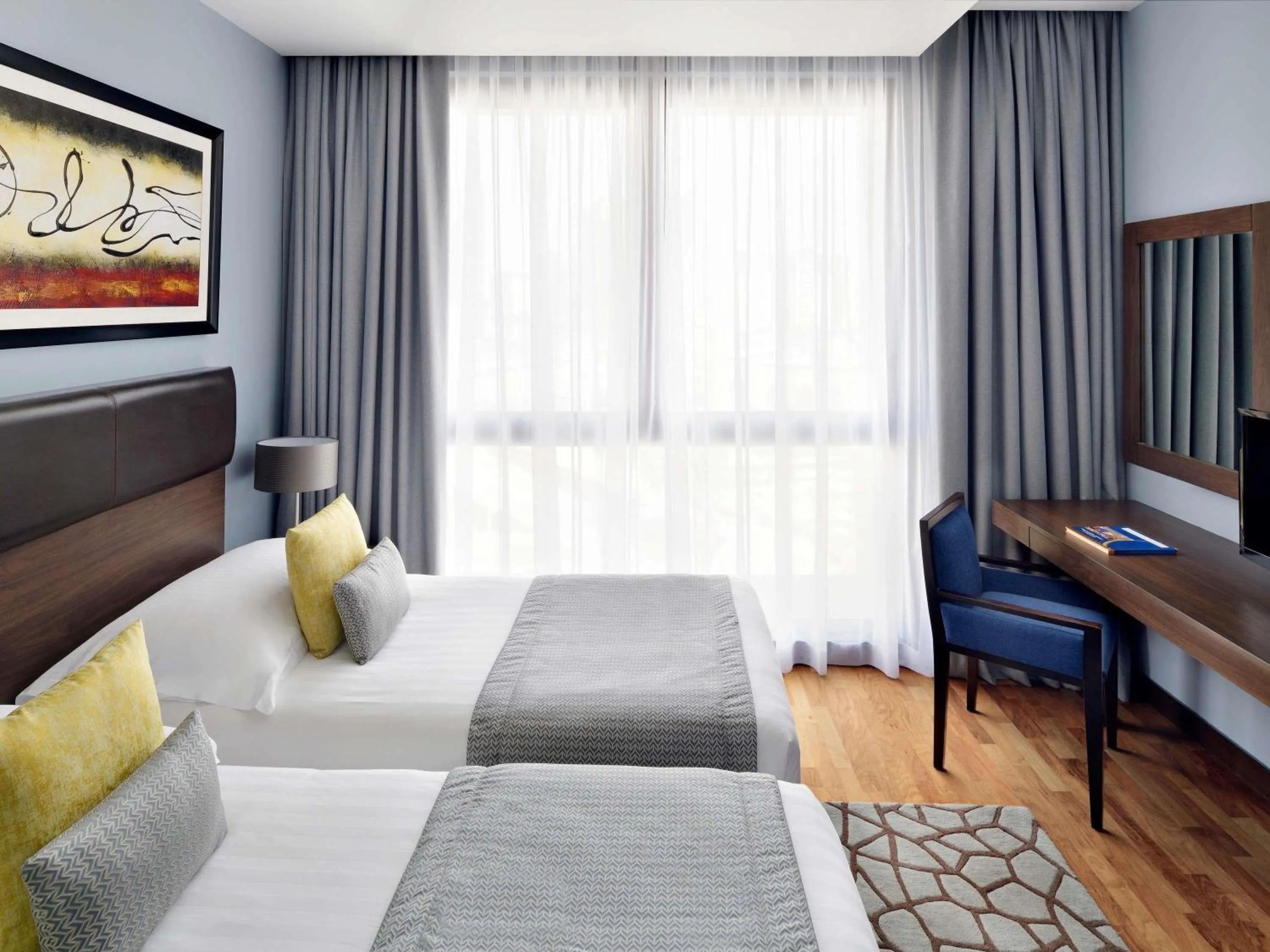 Bedroom, Bed in Mövenpick Hotel Apartments Al Mamzar Dubai