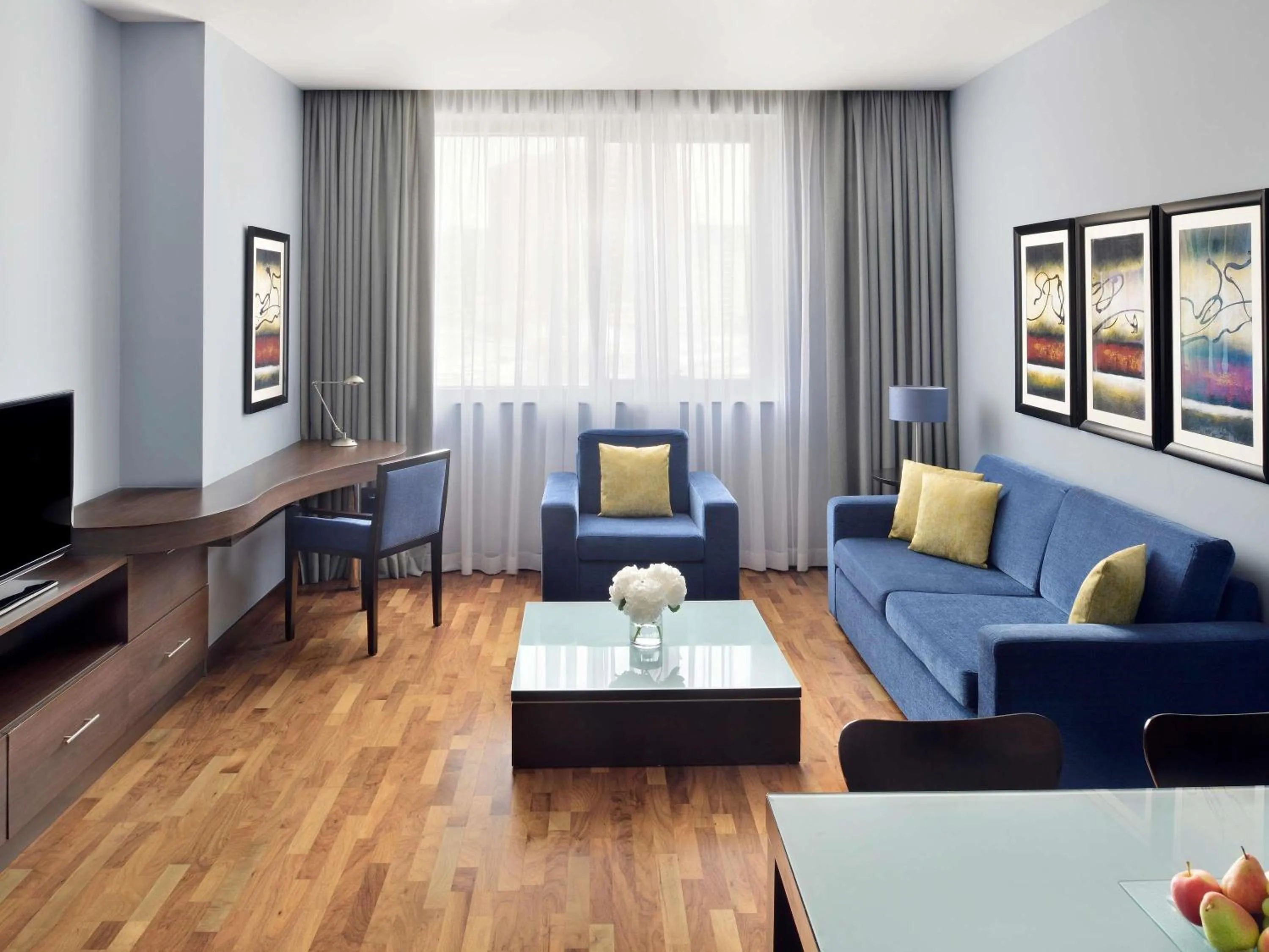 Bedroom in Mövenpick Hotel Apartments Al Mamzar Dubai