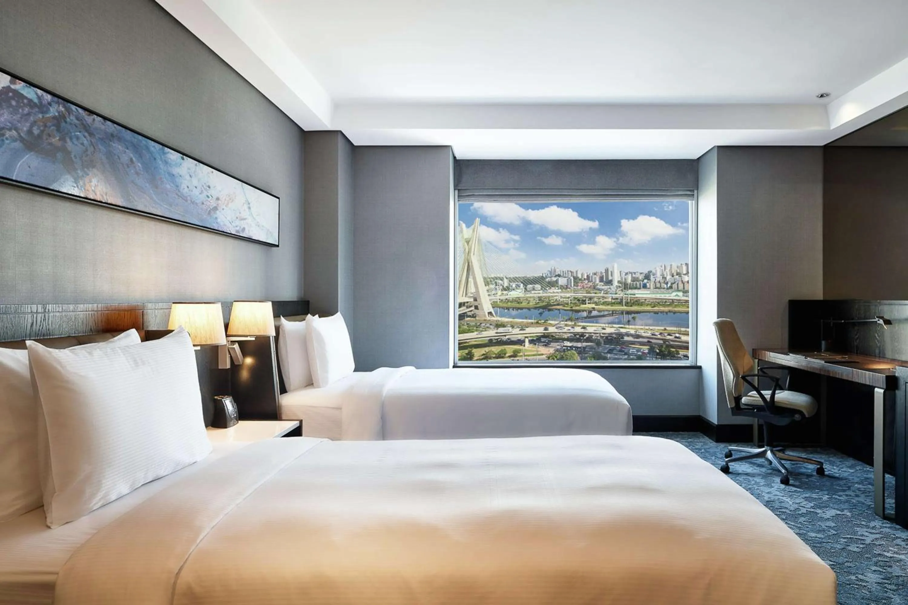 Bed in Hilton Sao Paulo Morumbi