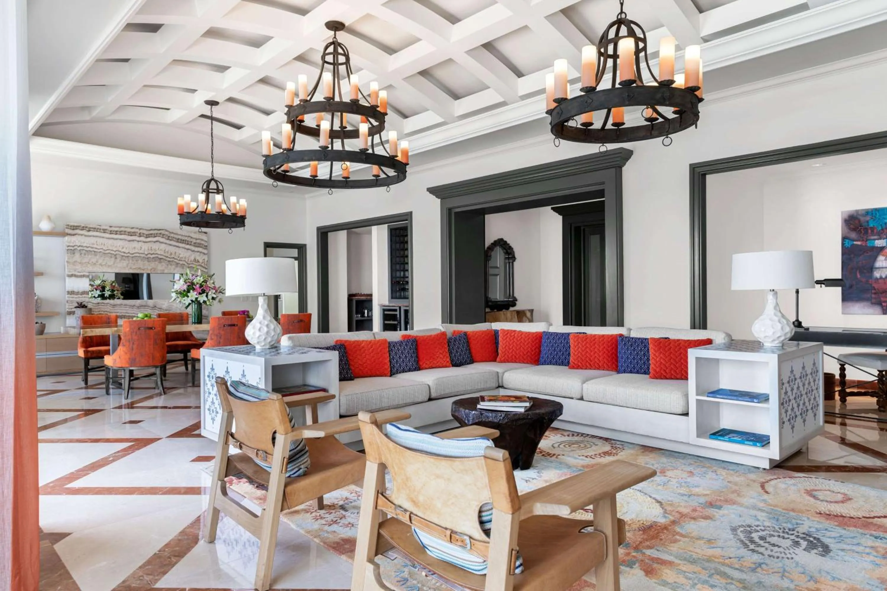 Living room in Hilton Los Cabos