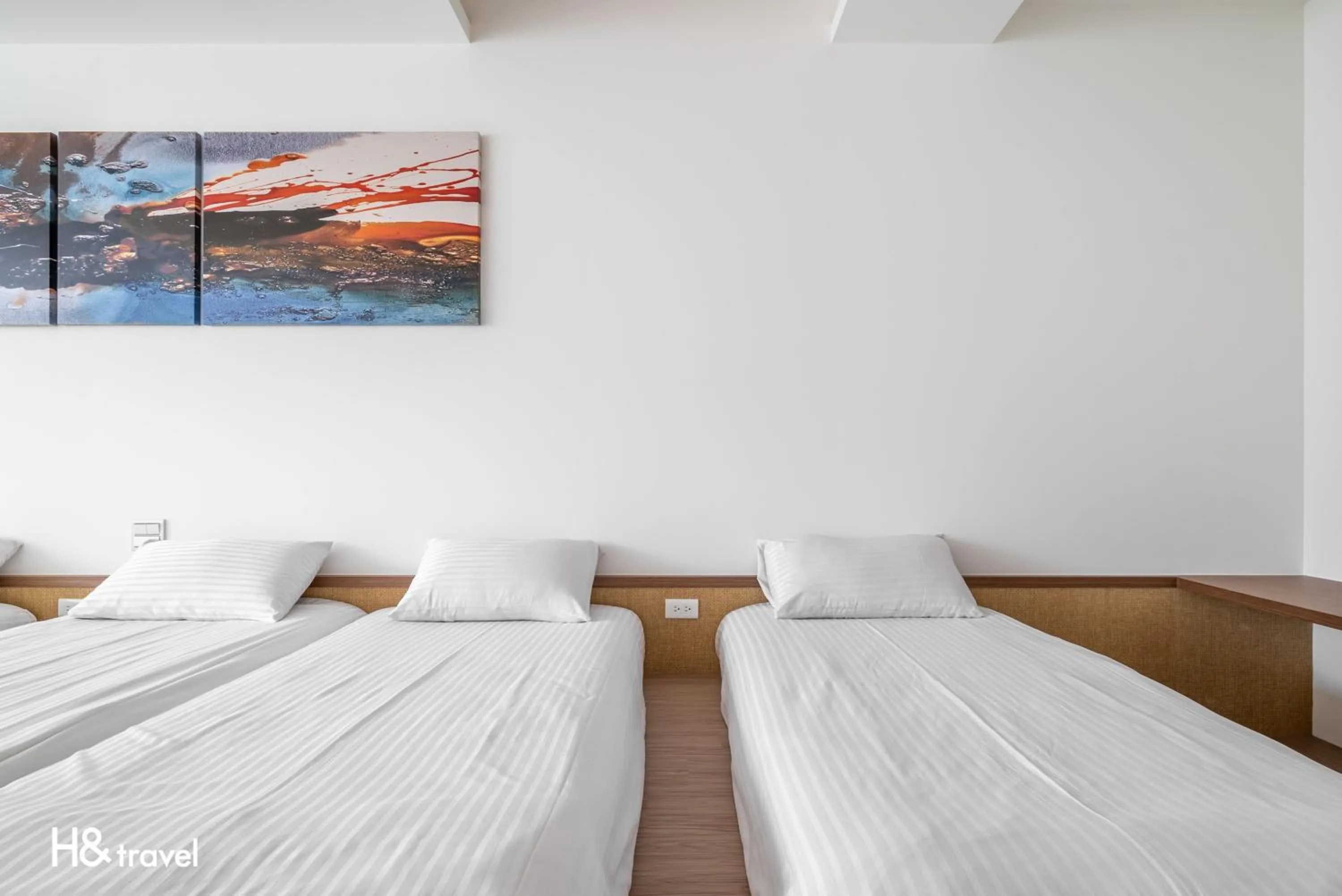 Decorative detail, Bed in Taitung Spring Homestay B&B