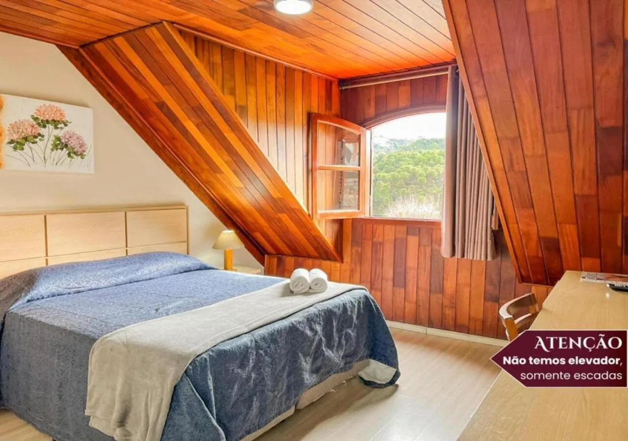 Bedroom, Bed in Hotel Euro Suíte Campos do Jordão By Nacional Inn - A 800 metros da Vila Capivari