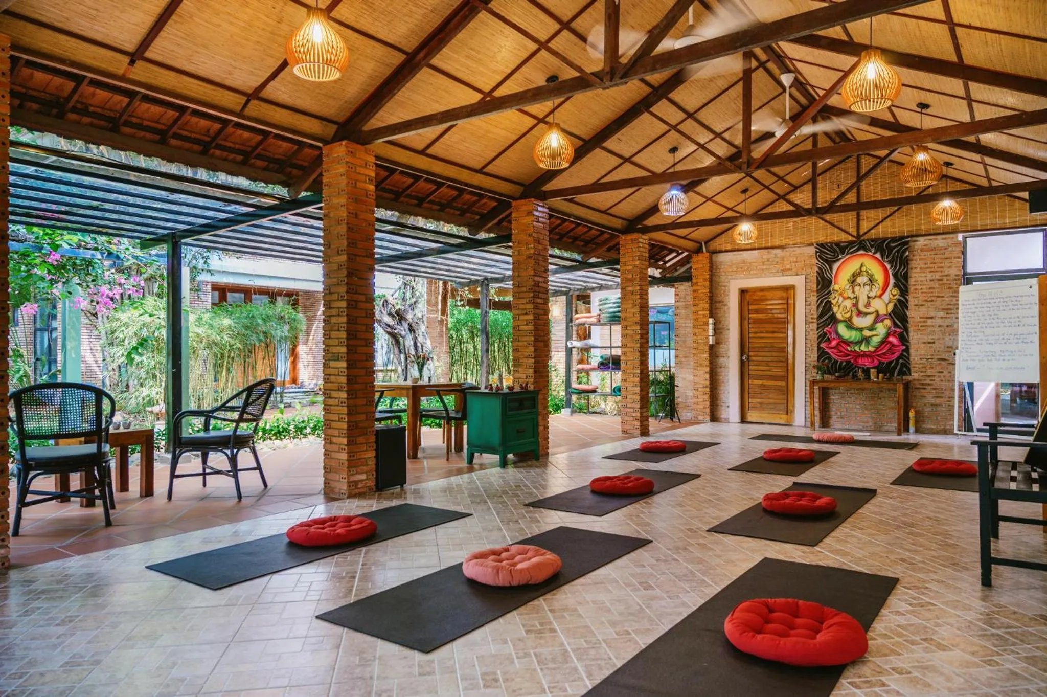 Balcony/Terrace in An Nhien Retreat Phu Quoc with Yoga Daily & Beach access