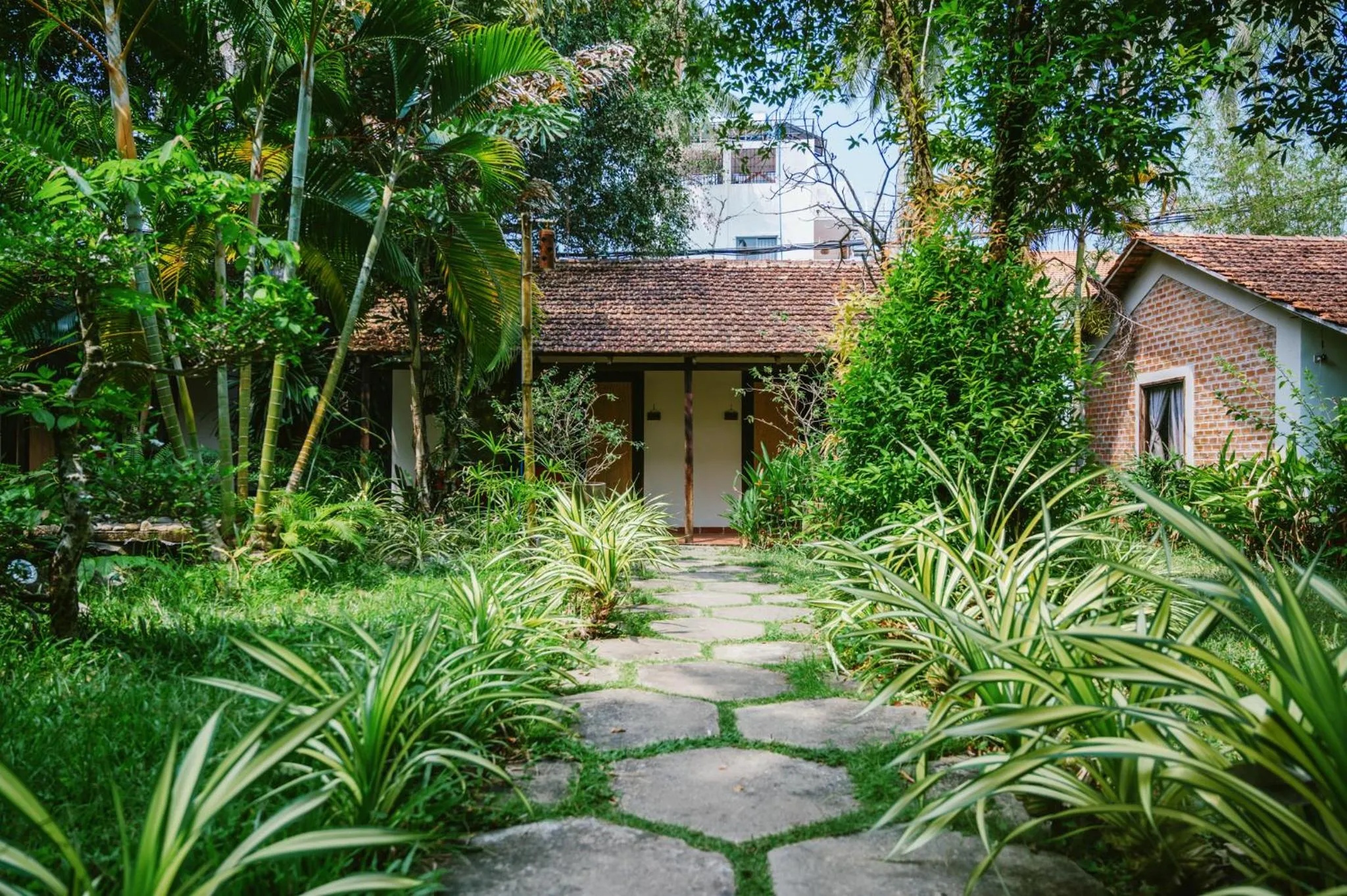 Property building in An Nhien Retreat Phu Quoc with Yoga Daily & Beach access