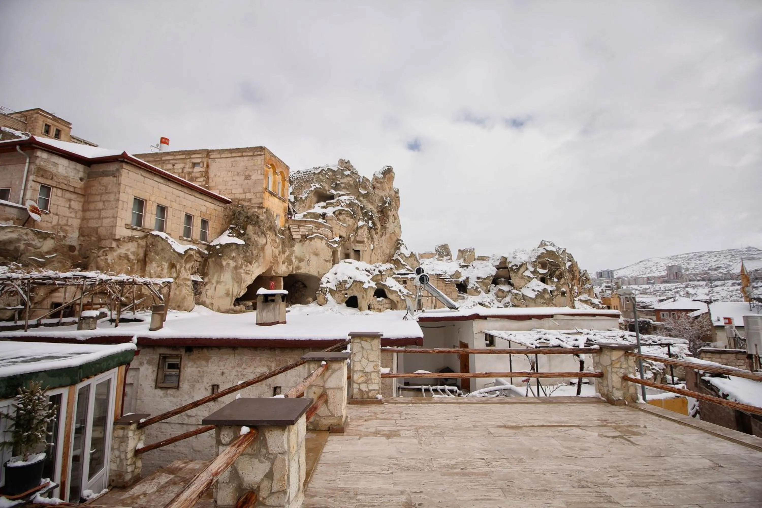 Winter in Cappadocia Ennar Cave Swimming Pool Hot & SPA