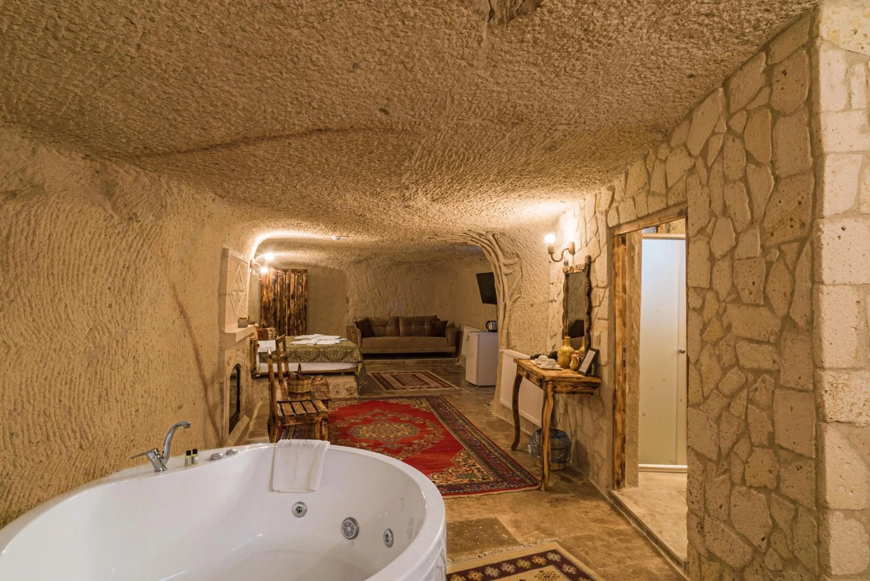TV and multimedia, Bed in Cappadocia Ennar Cave Swimming Pool Hot & SPA
