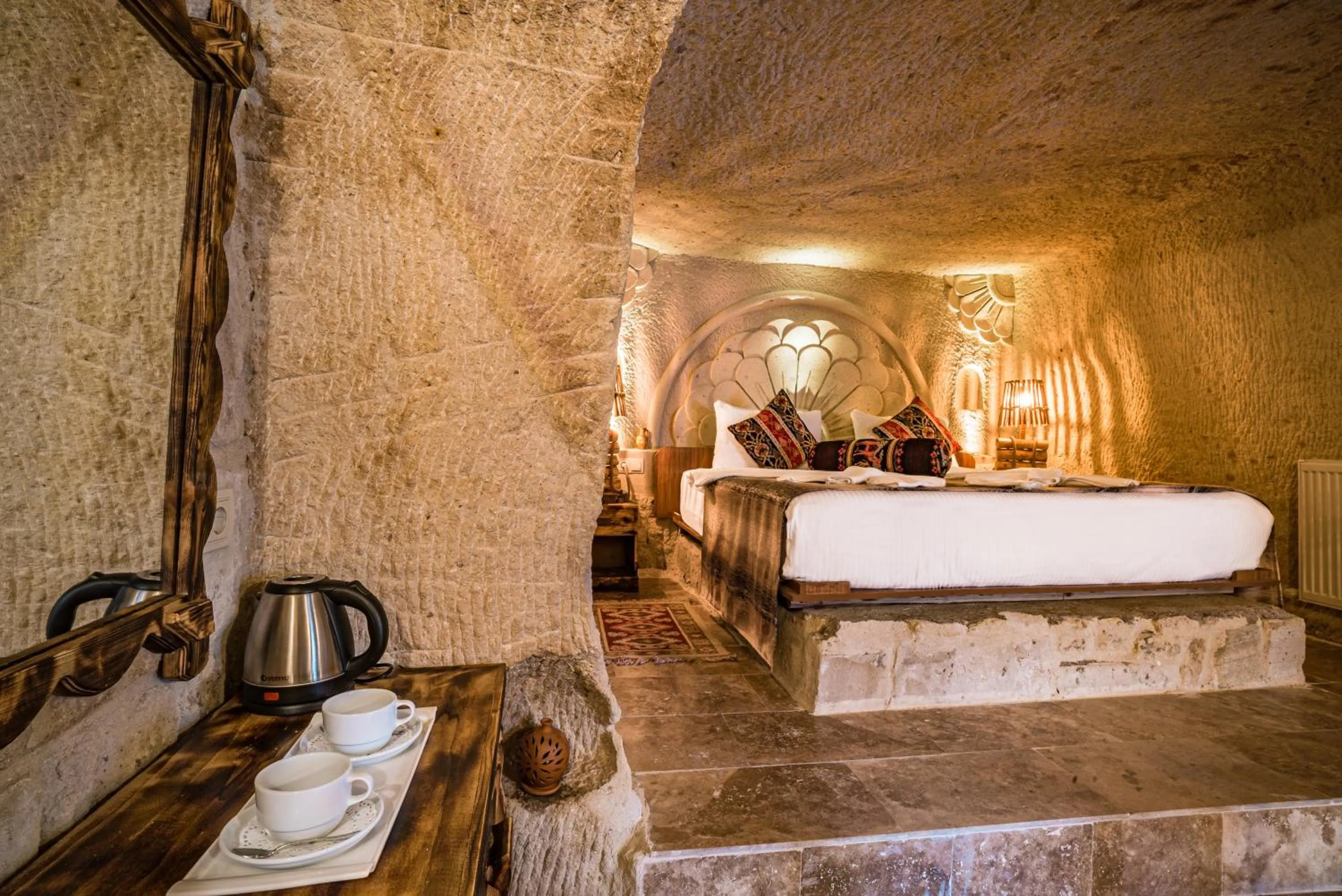 Bed in Cappadocia Ennar Cave Swimming Pool Hot & SPA