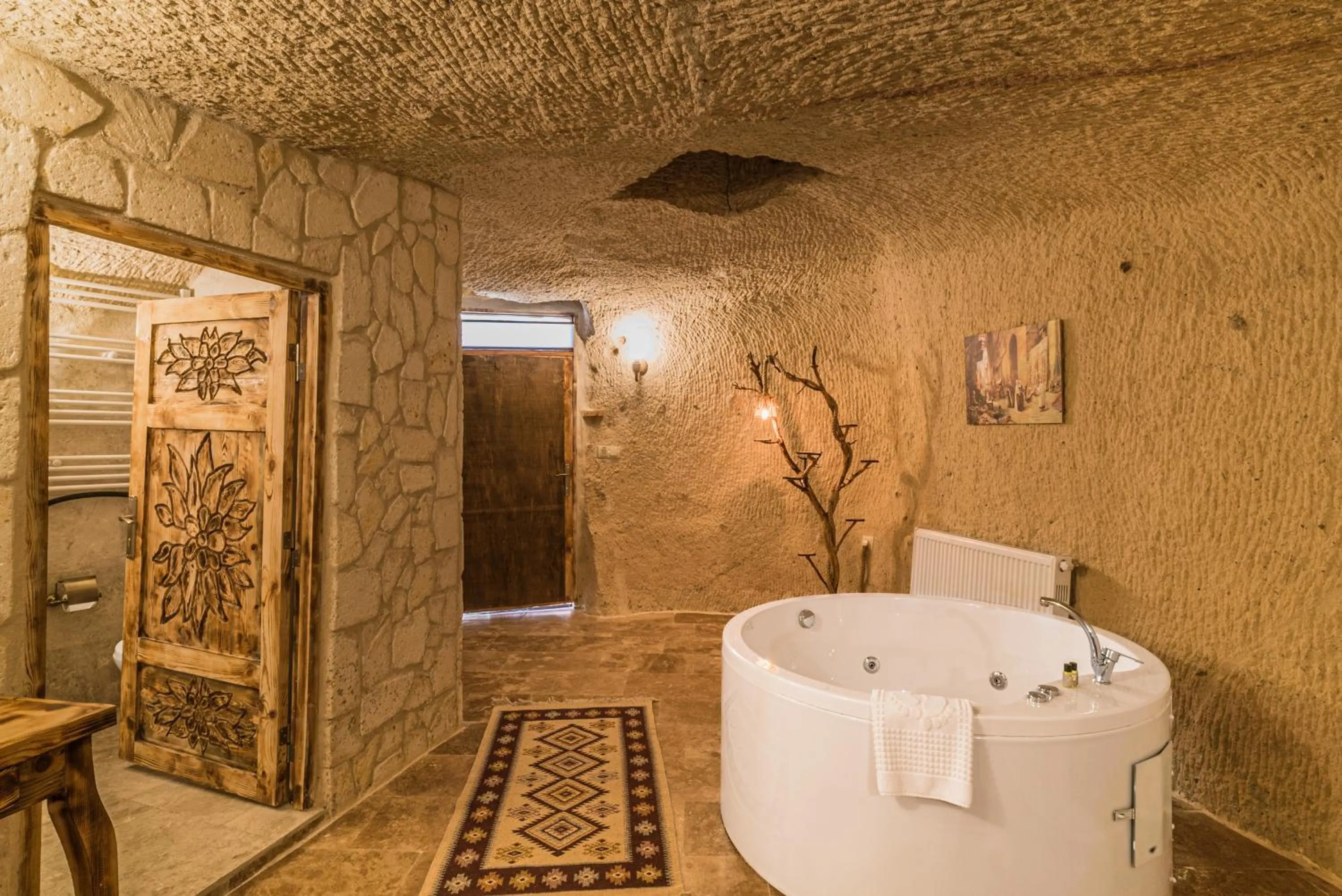 Bathroom in Cappadocia Ennar Cave Swimming Pool Hot & SPA