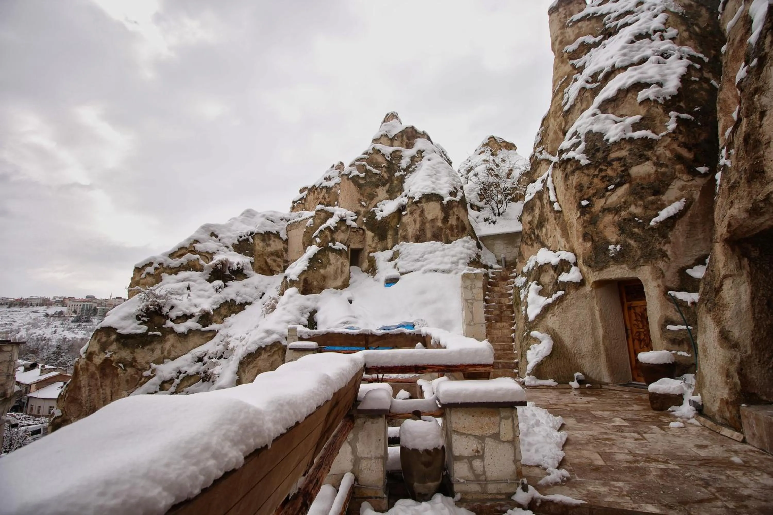 Natural landscape in Cappadocia Ennar Cave Swimming Pool Hot & SPA