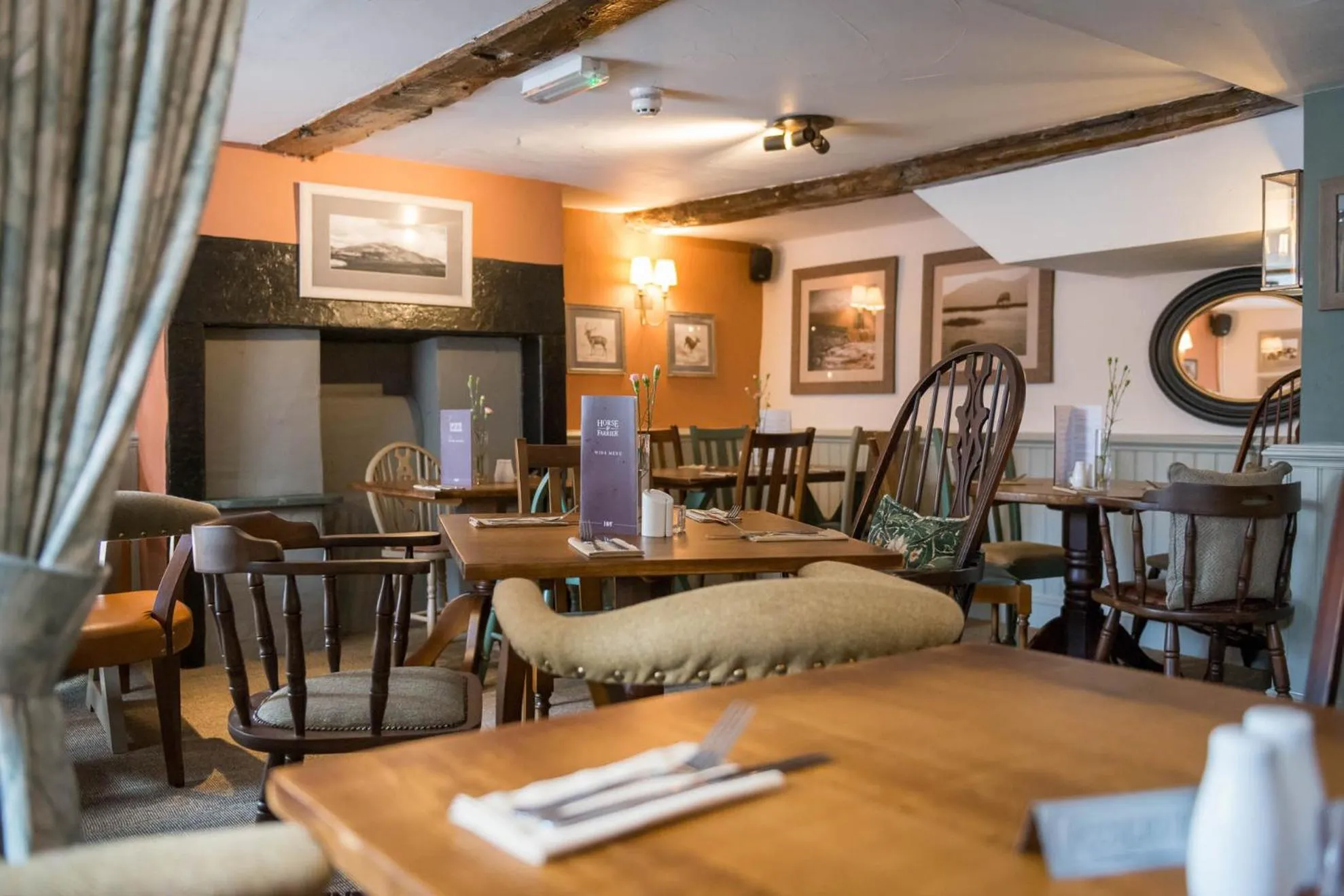 Restaurant/places to eat in The Horse and Farrier Inn and The Salutation Inn Threlkeld Keswick