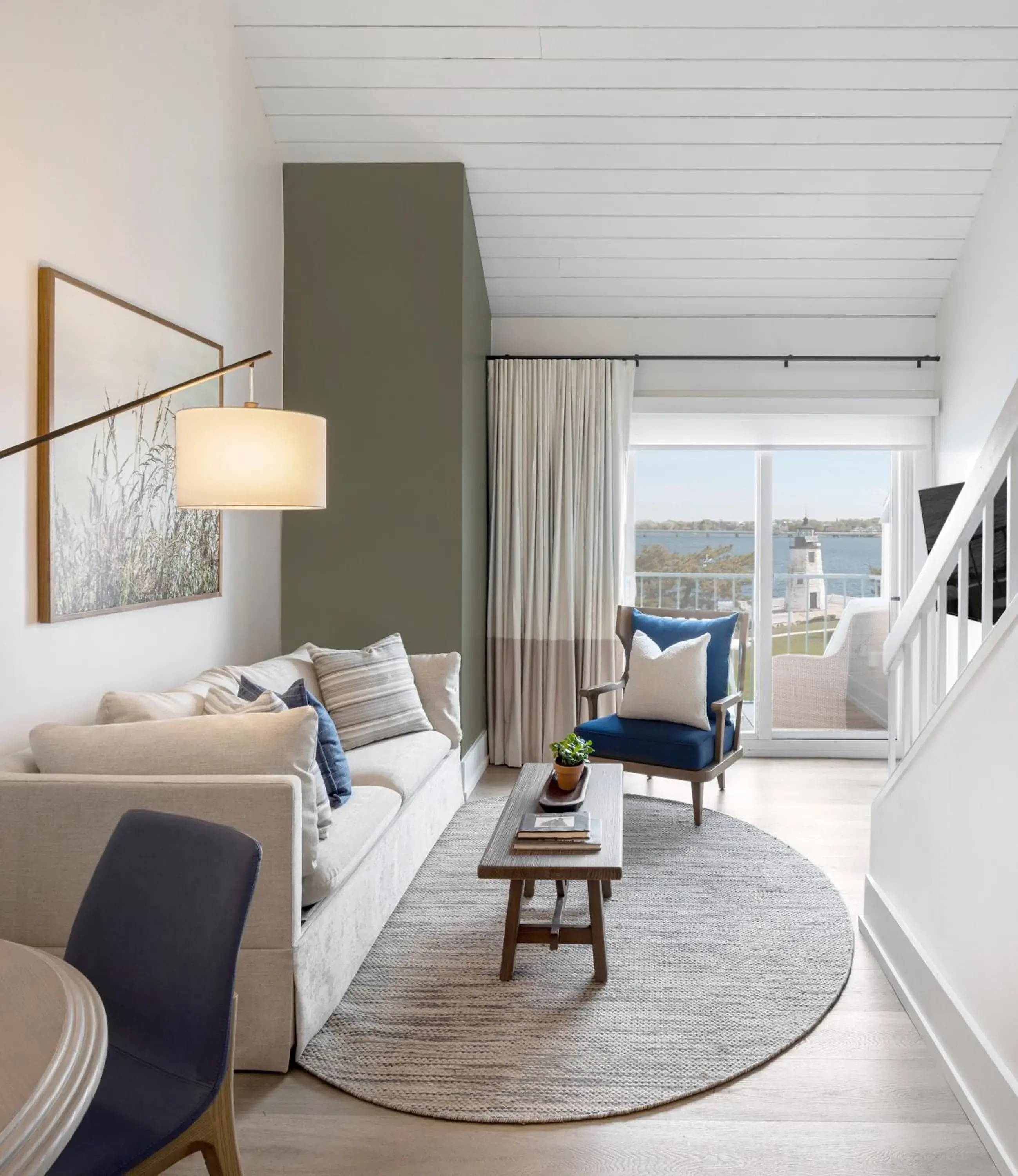 Bi-Level Suite Balcony in Newport Harbor Island Resort Bi-Level Suite Balcony in Newport Harbor Island Resort