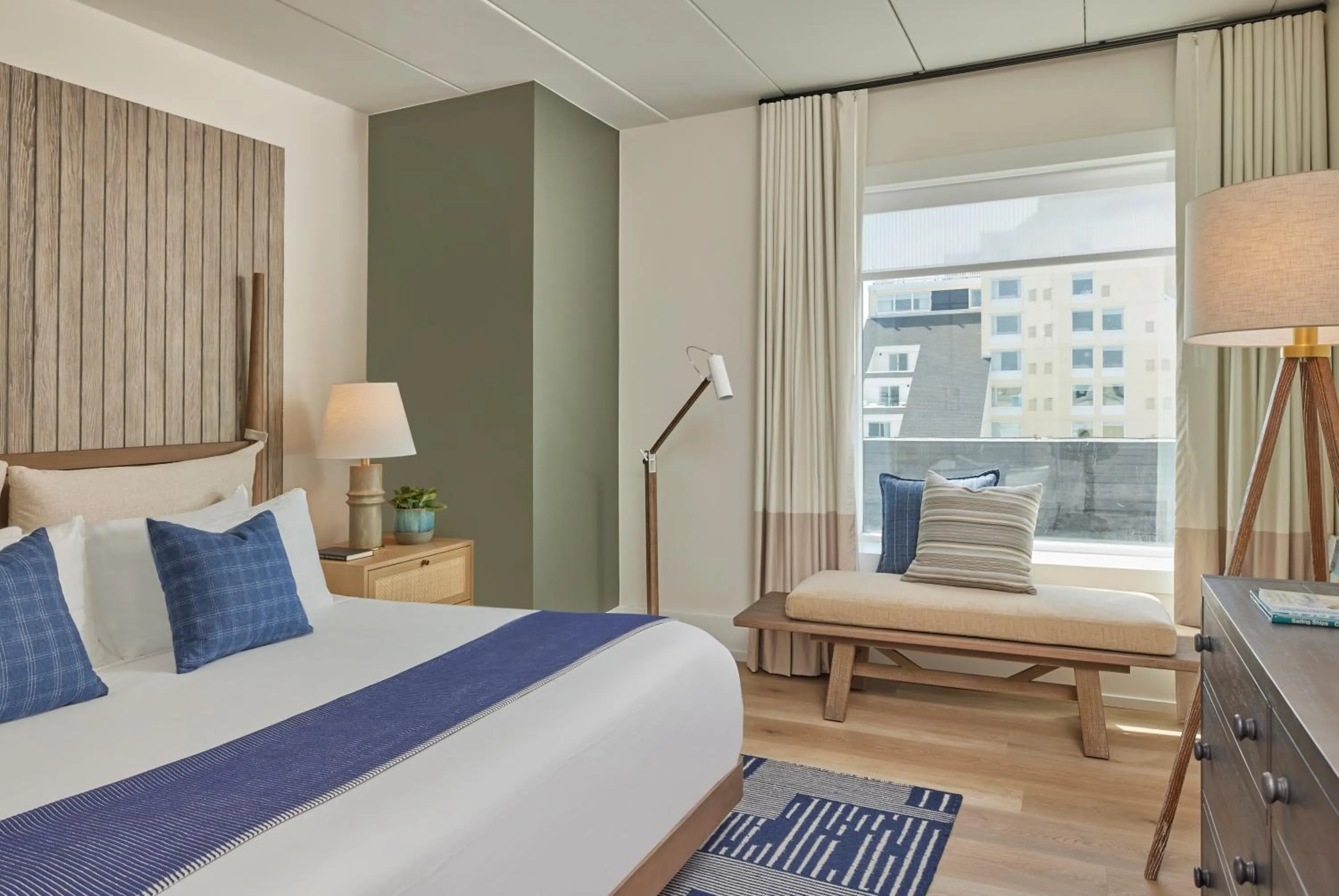 Bed in Newport Harbor Island Resort