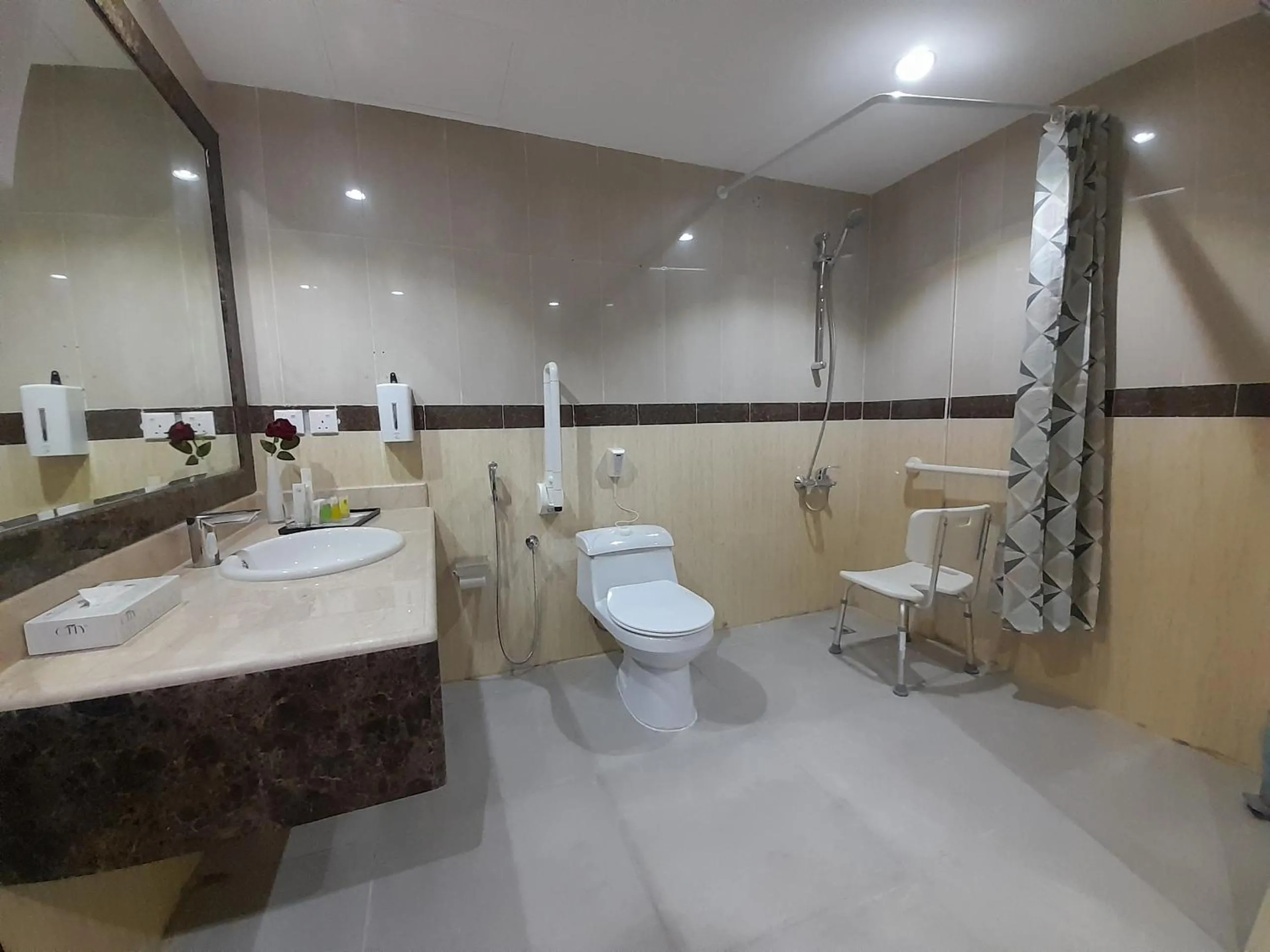 Toilet in Crown Tower Hotel