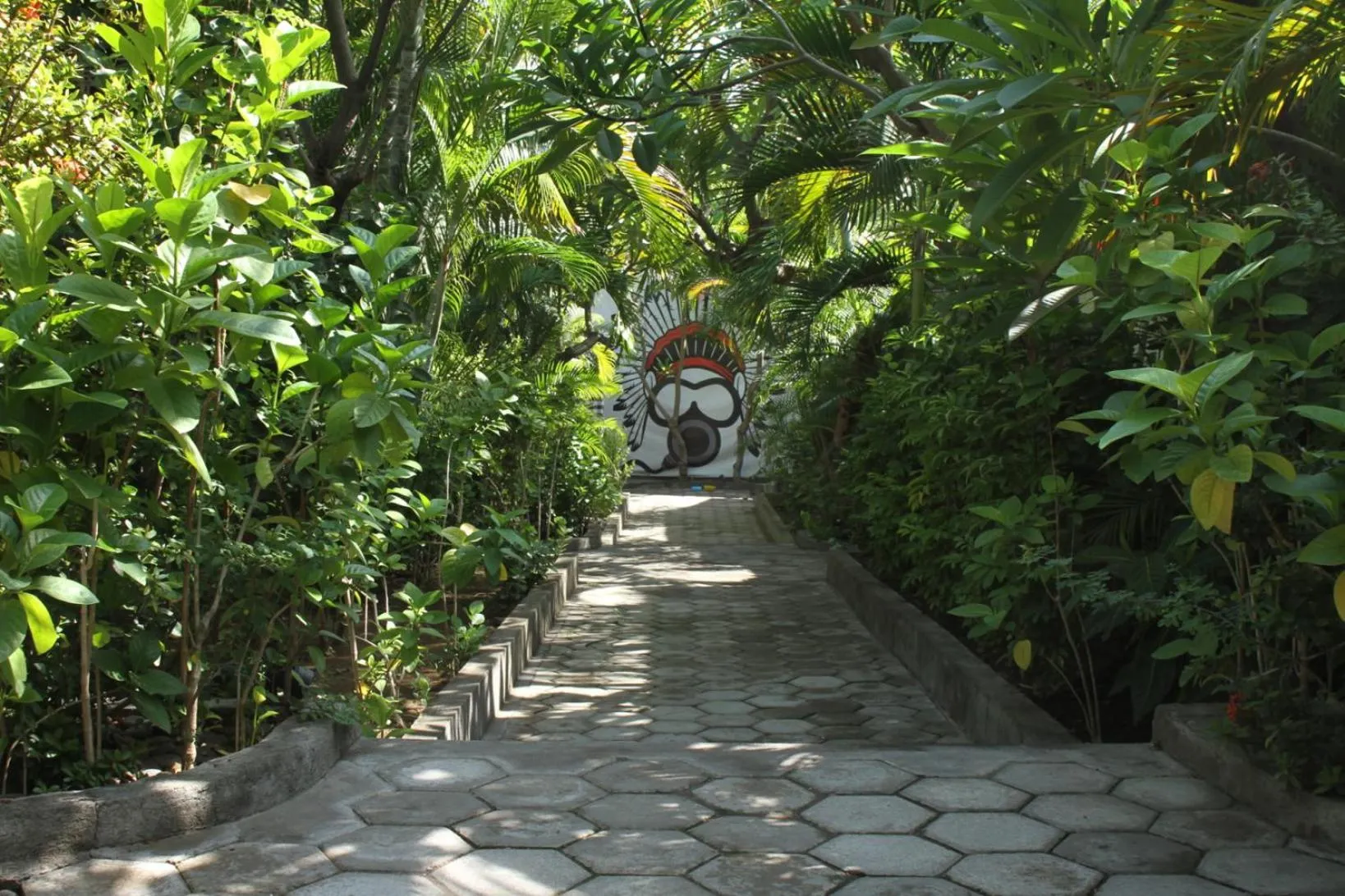 Garden in Scuba Tribe Bali dive-resort