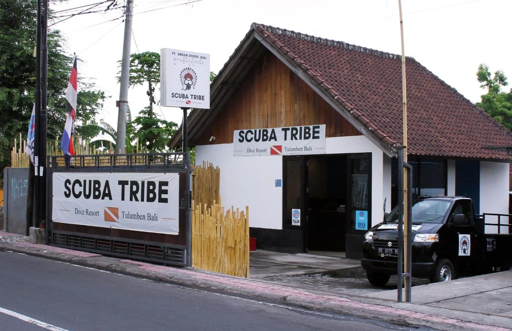 Property building in Scuba Tribe Bali dive-resort