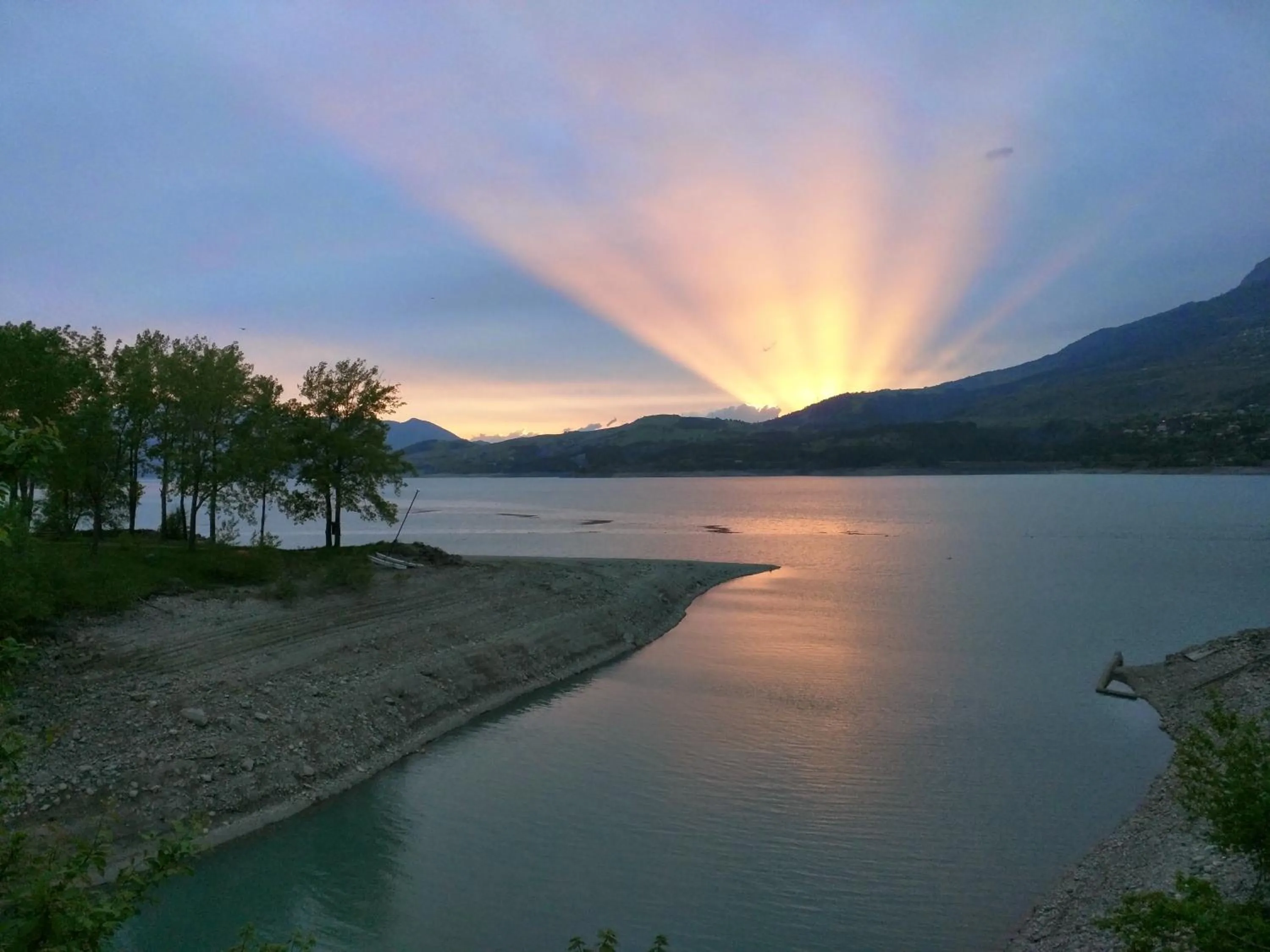 Sunset in Hôtel Les Flots Bleus