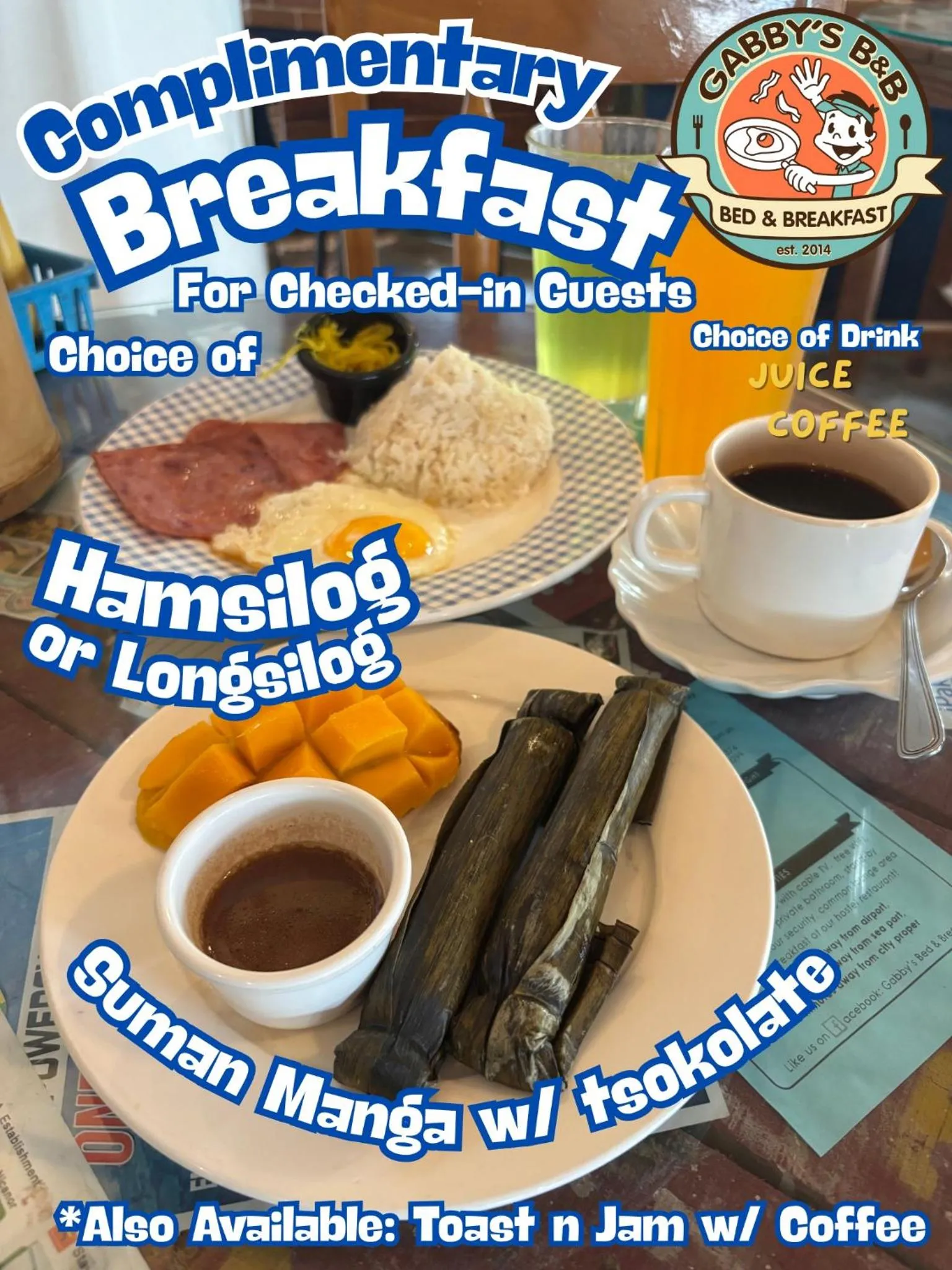 Breakfast in Gabby's Bed & Breakfast