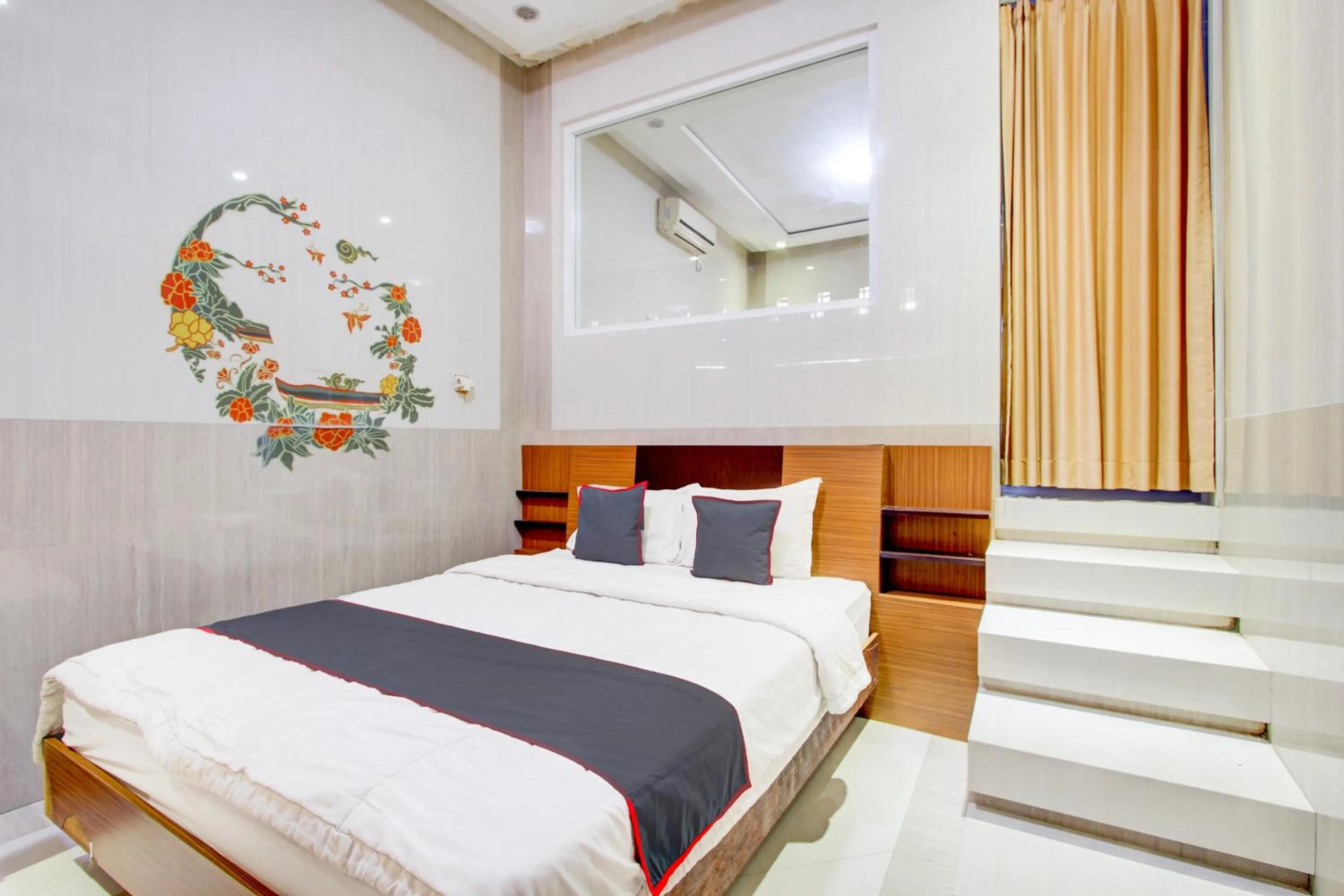 Photo of the whole room, Bed in Hotel O Yogyakarta near Jogja City Mall formerly Bama Guesthouse