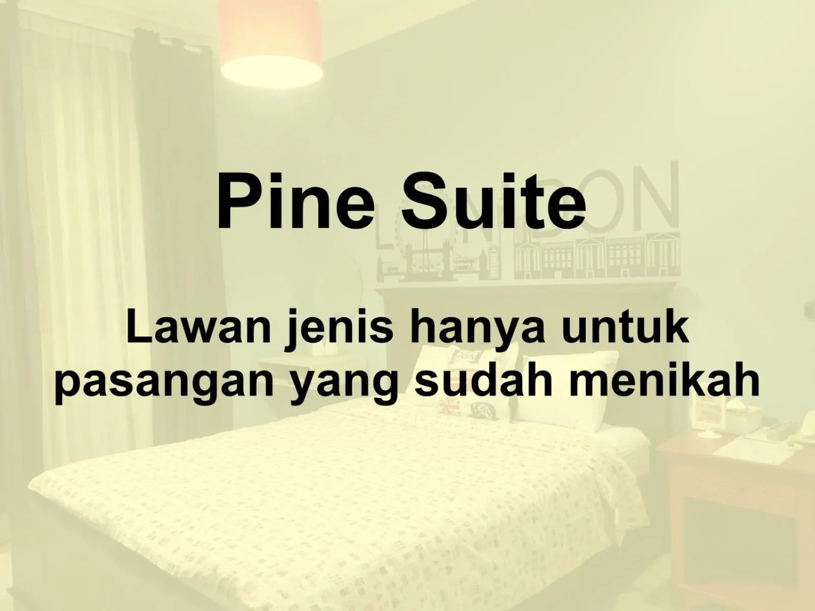 Bed in Cottonwood Bed & Breakfast House Bandung