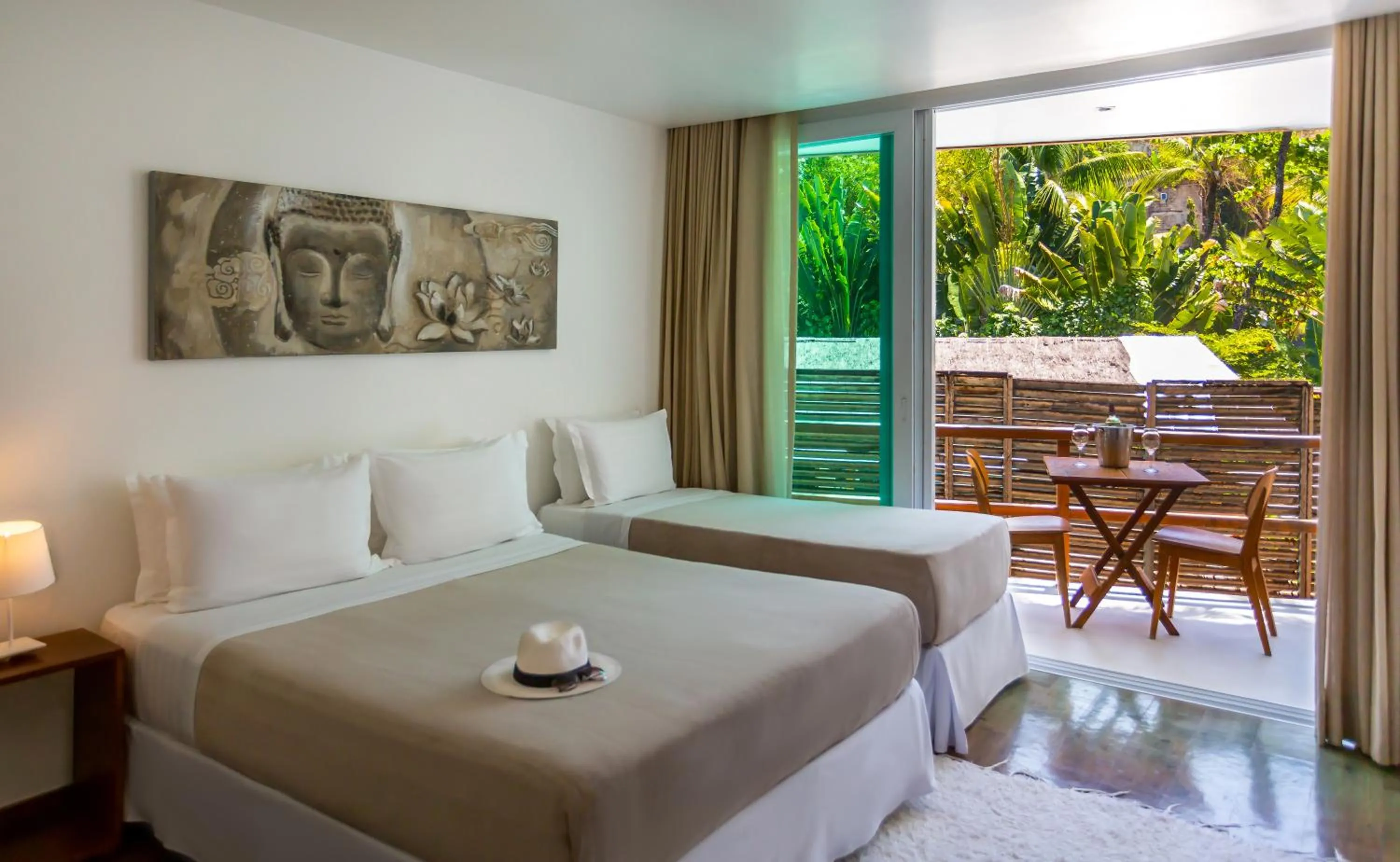 Bed in Pousada Sambass