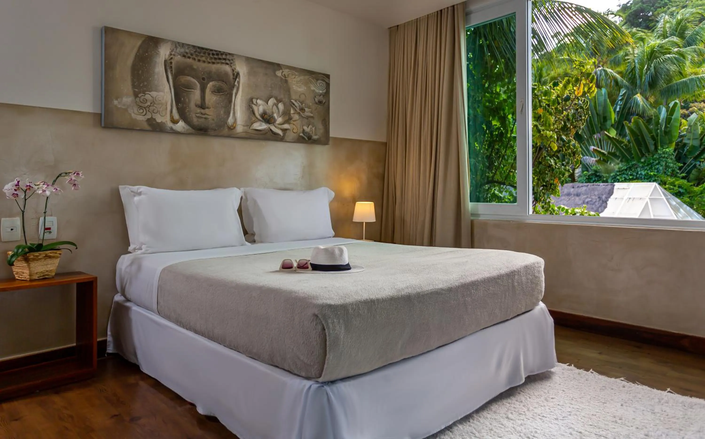 Bed in Pousada Sambass