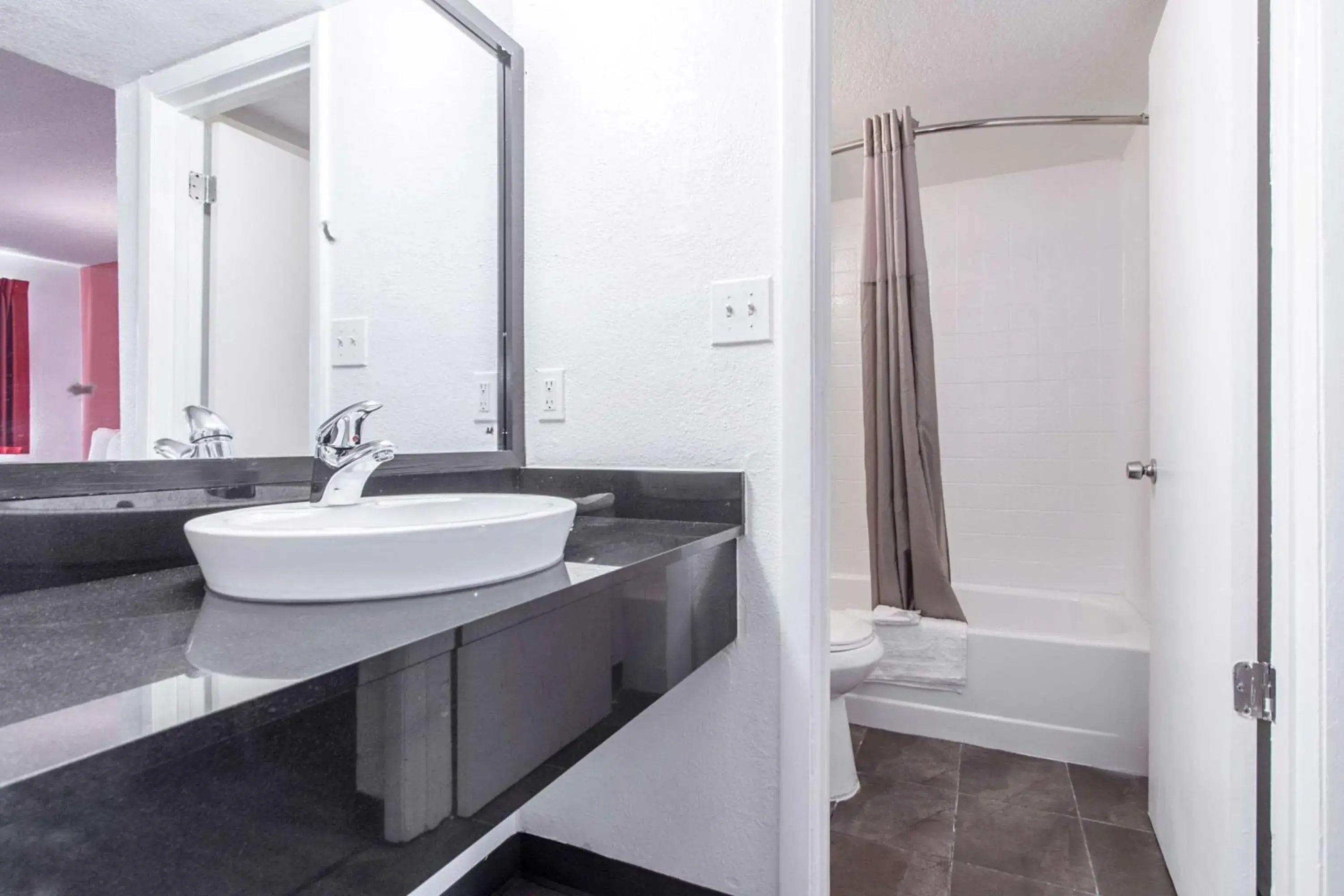 Queen Room - Disability Access - Roll in Shower in Motel 6-Norcross, GA - Atlanta Northeast Queen Room - Disability Access - Roll in Shower in Motel 6-Norcross, GA - Atlanta Northeast